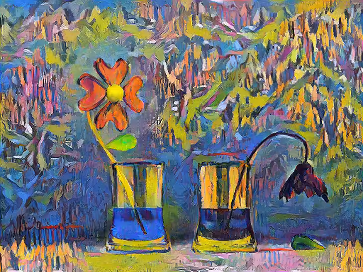 Withered flowers