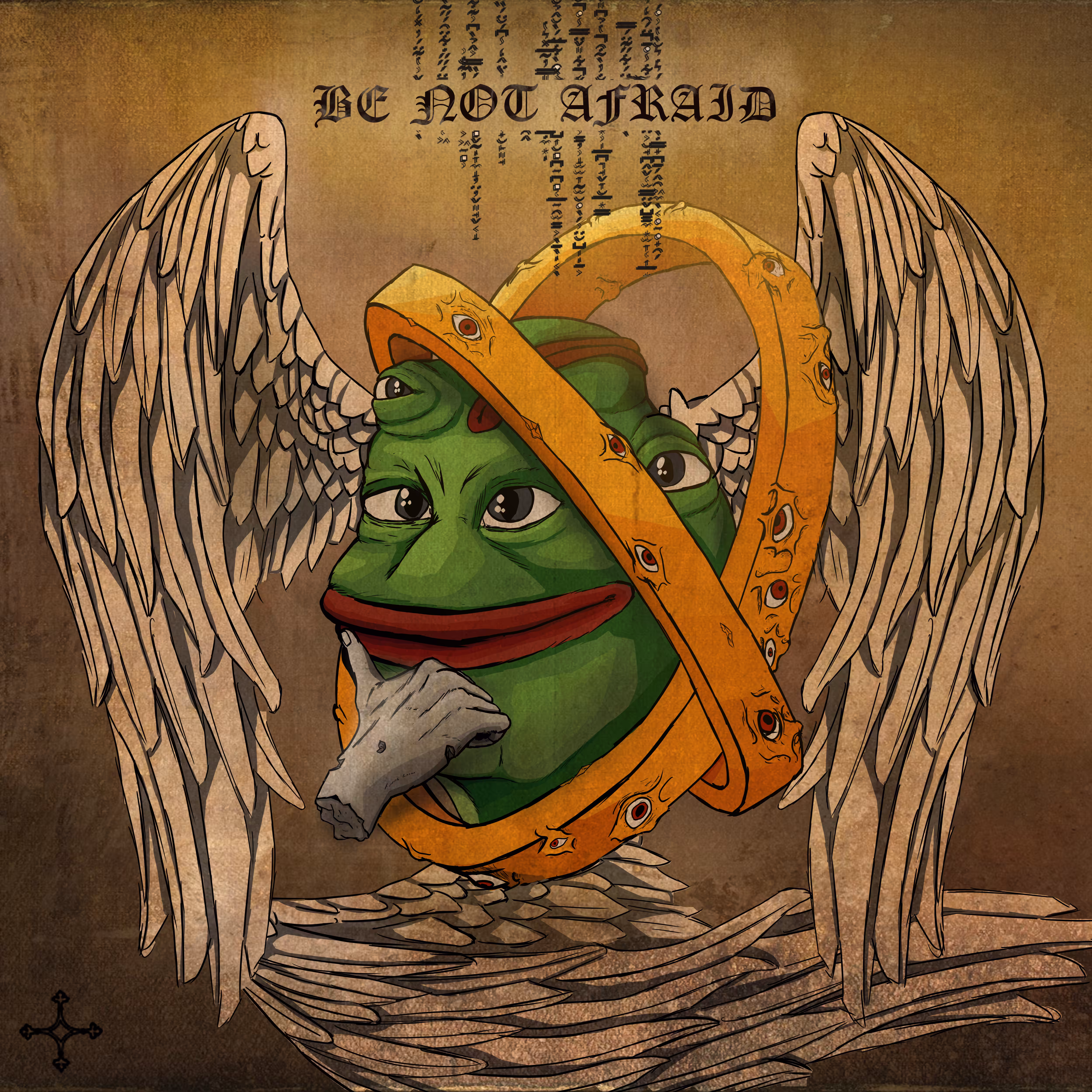Biblically Accurate Pepe Angel