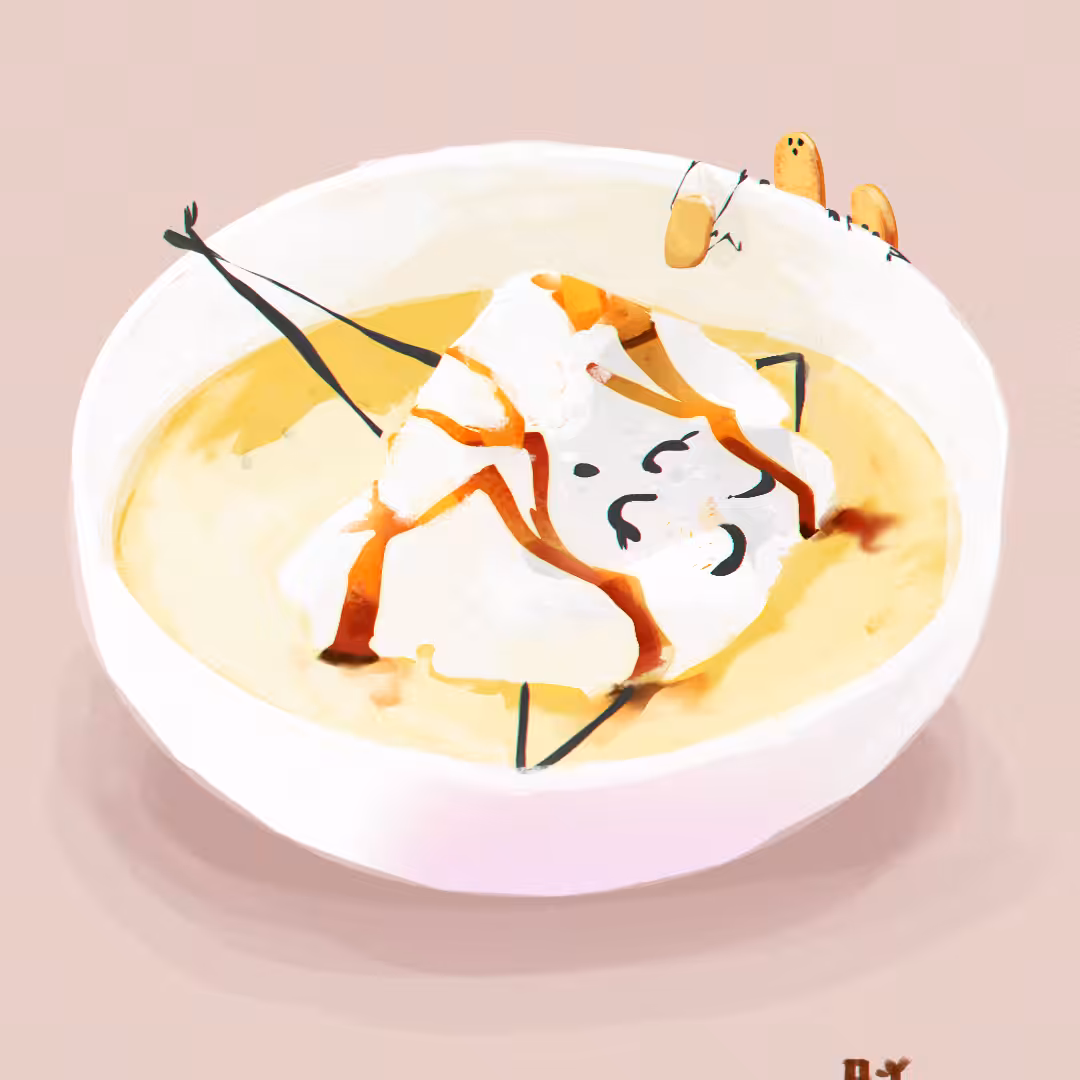 île flottante aux amandes