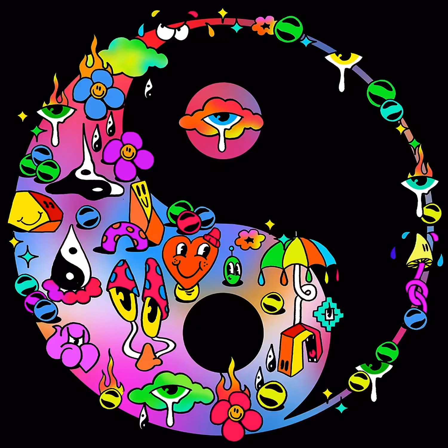 Bicycle Day Yin Yang
