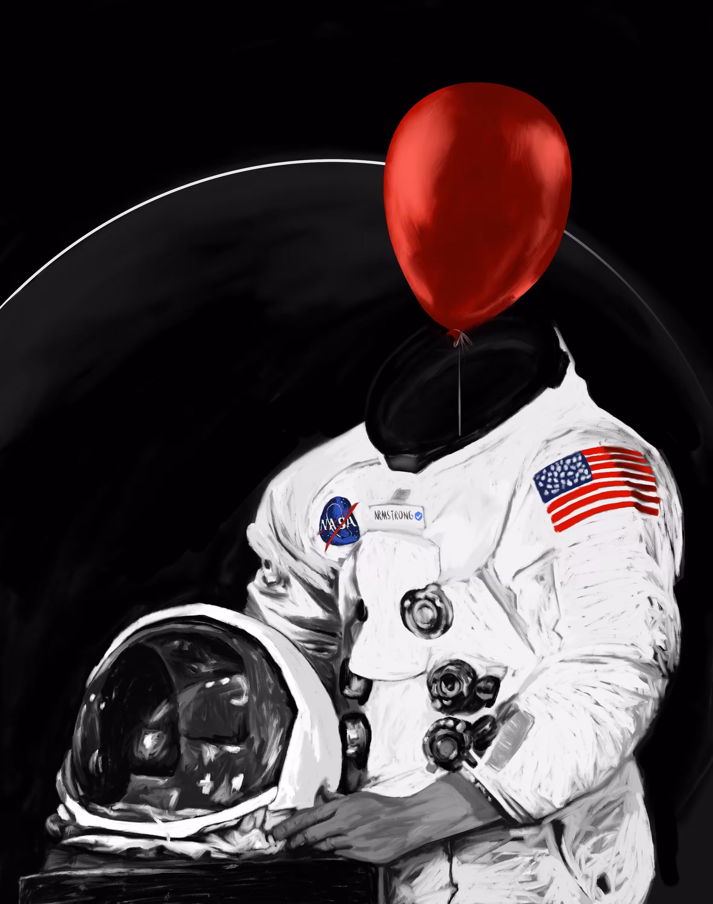 Armstrong as a air balloon