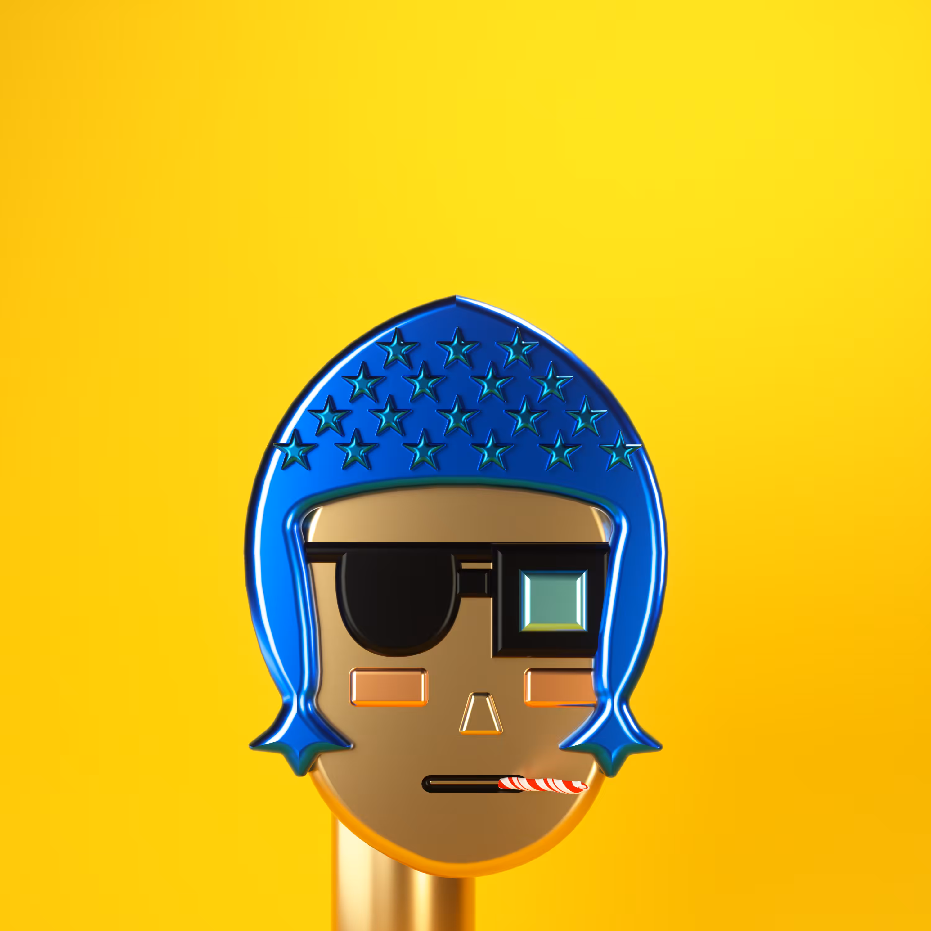3D Chrome Punk Babies #029