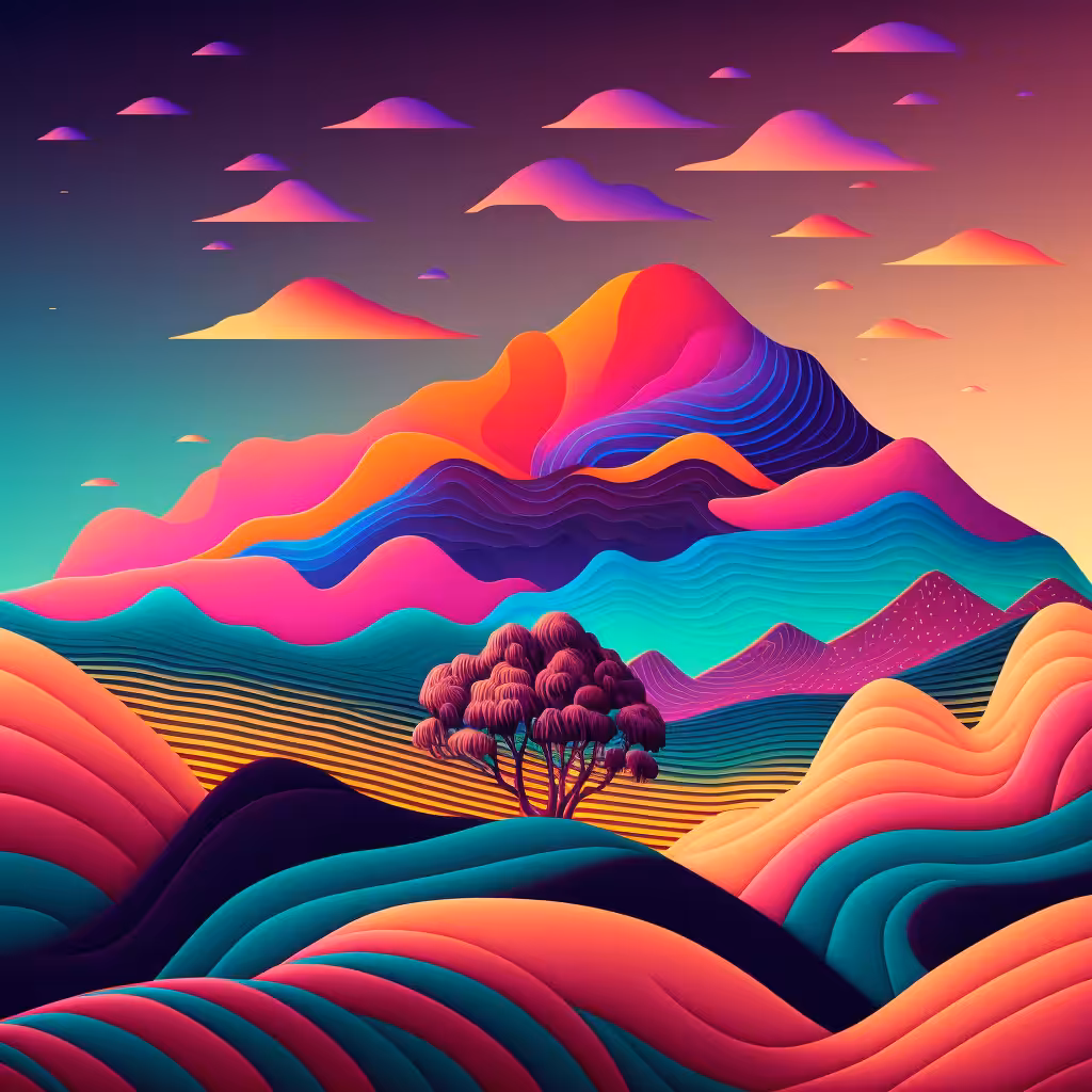 Psychedelic Landscape #91