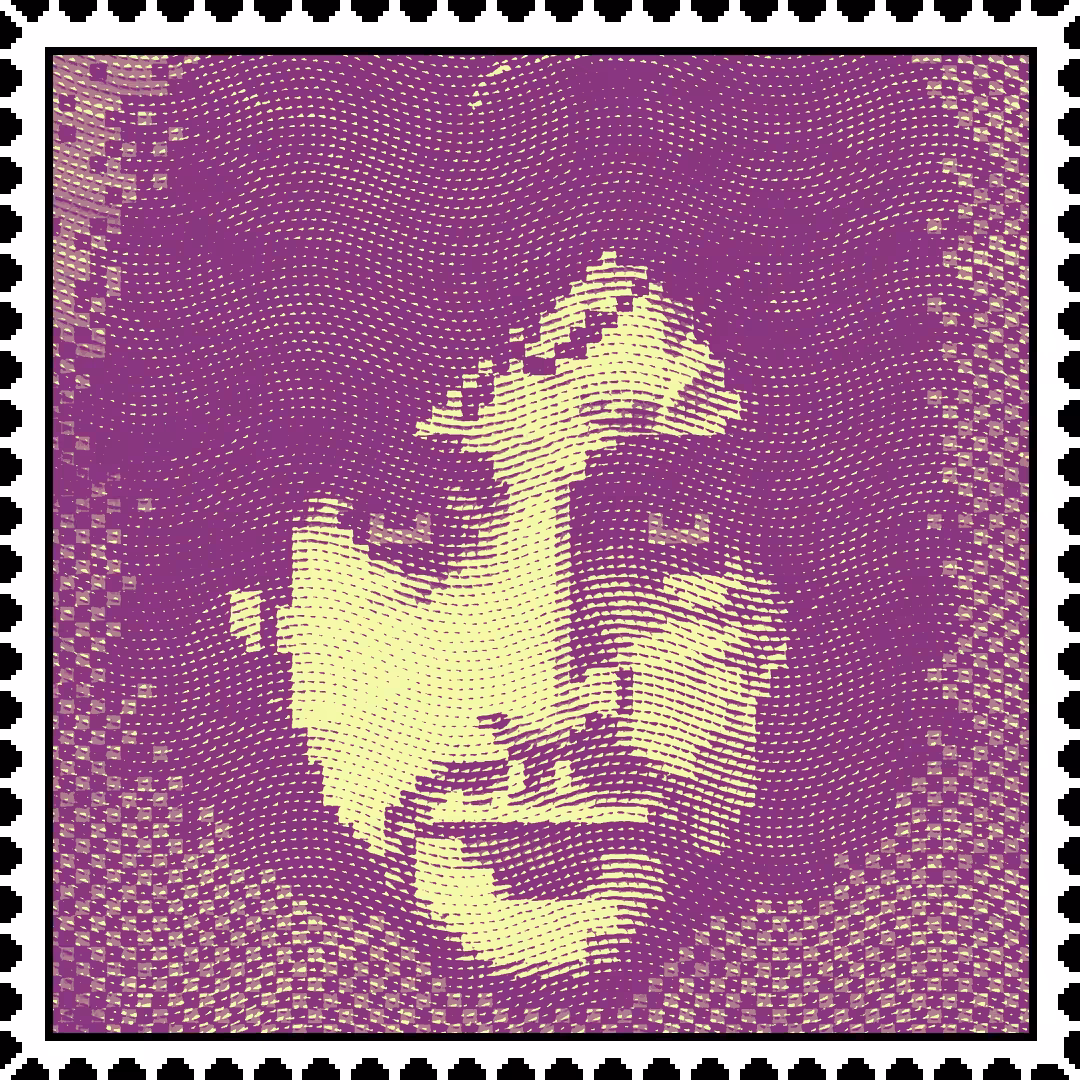 Syd Barrett caricature stamp