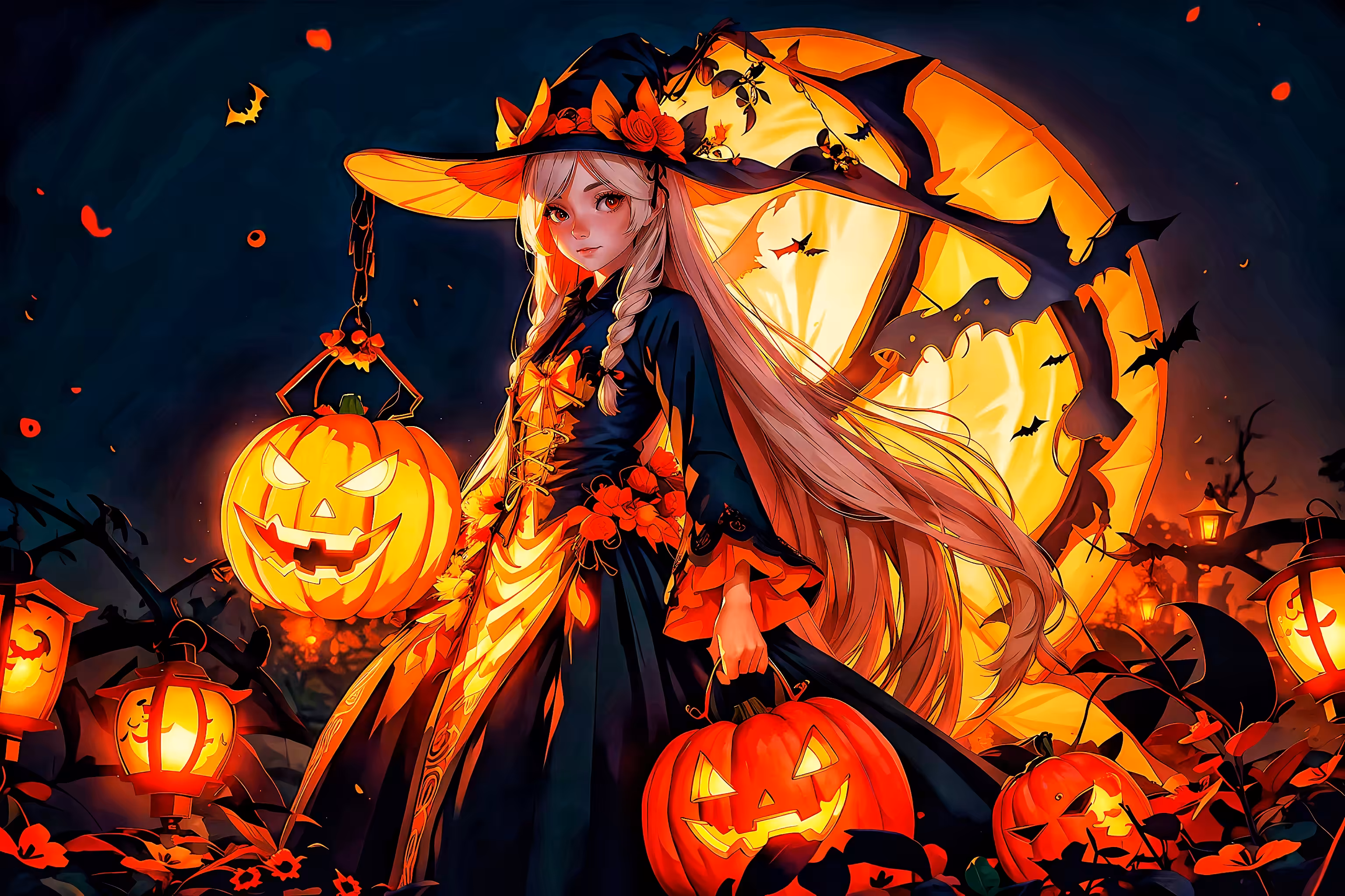 Fantasy Anime world: Halloween night 