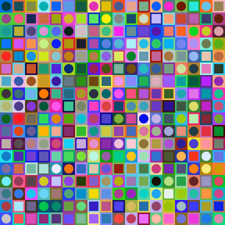 Square Dot Composition #13