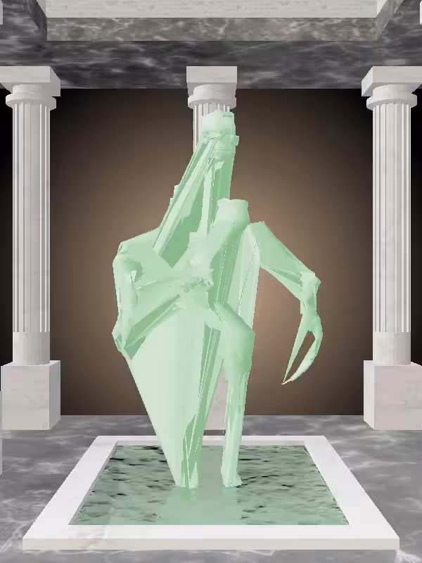 The Jumping Normie Green Woman #4718