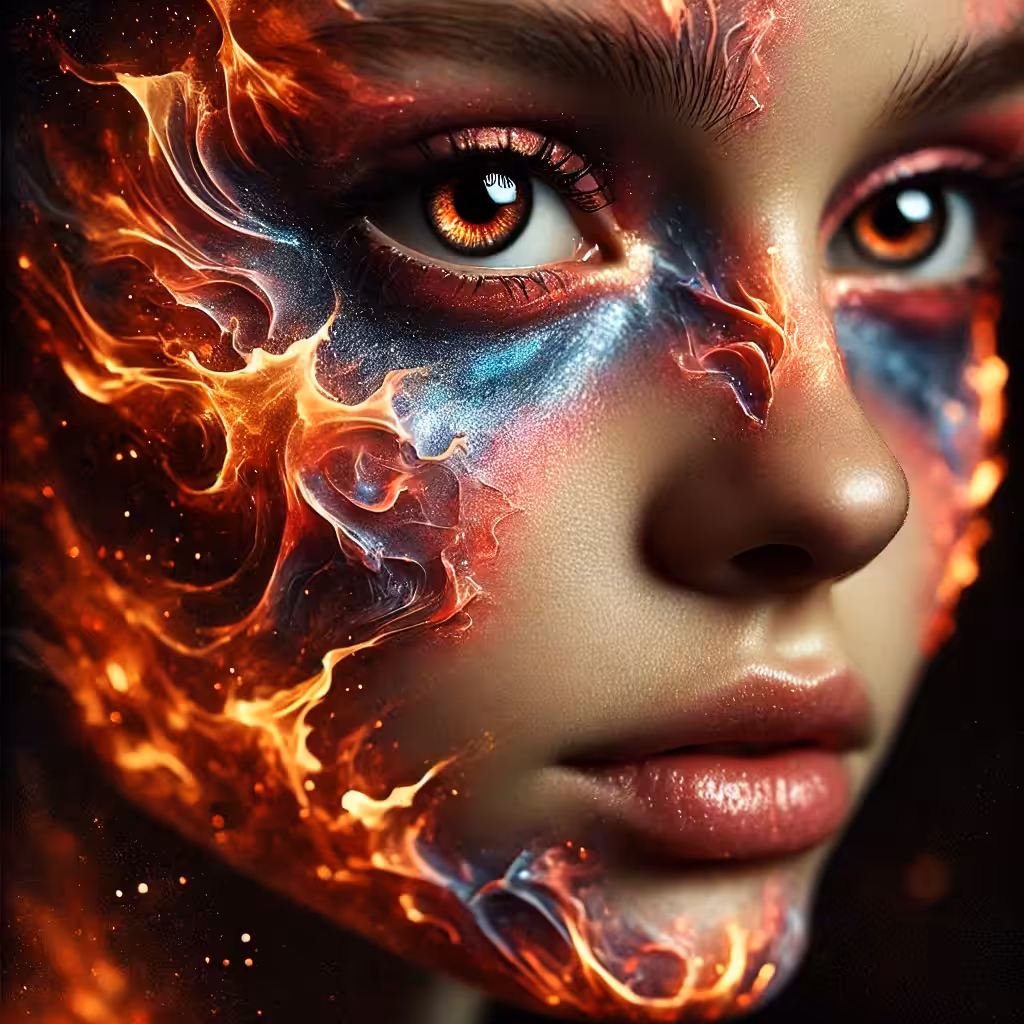 The Fire on Her Face