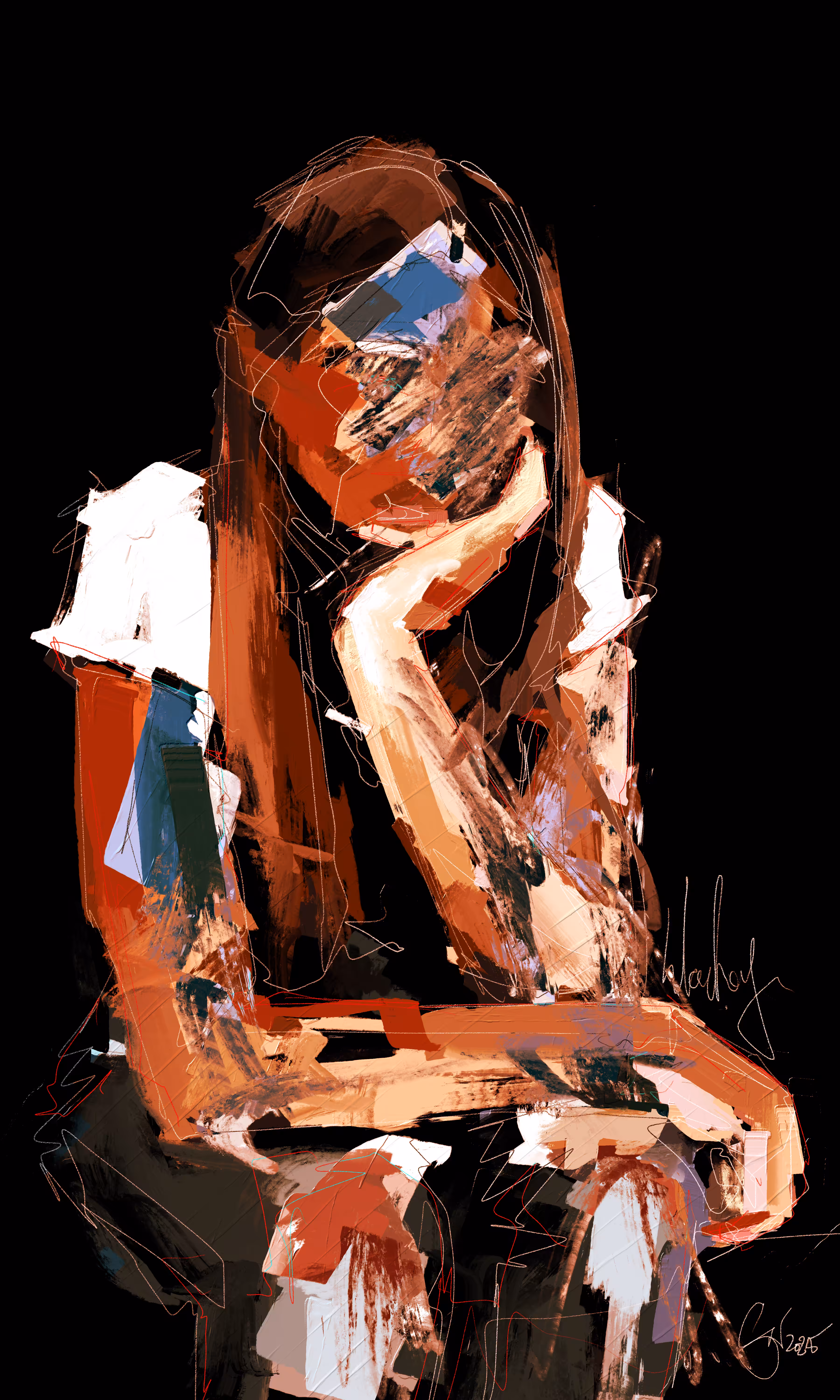 la figura in attesa