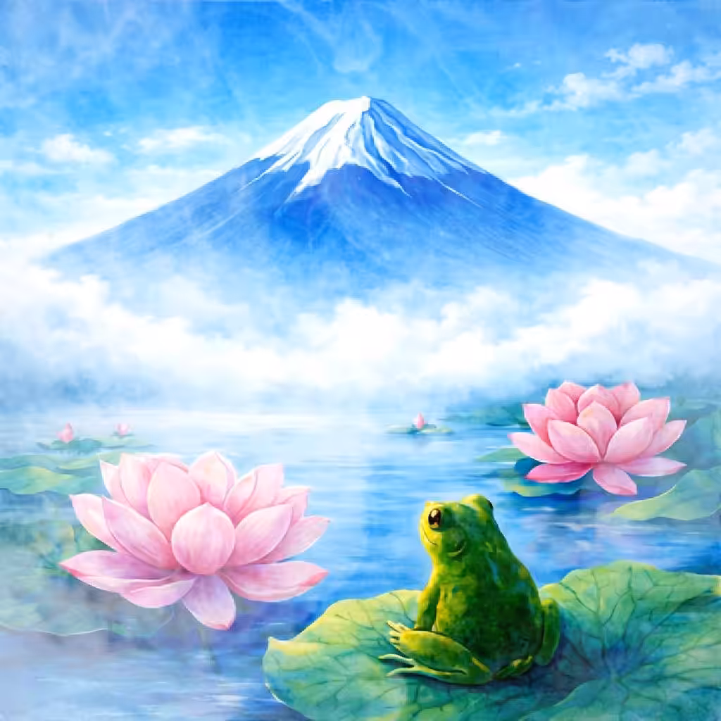 Simple Fuji Art: Lotus Calm