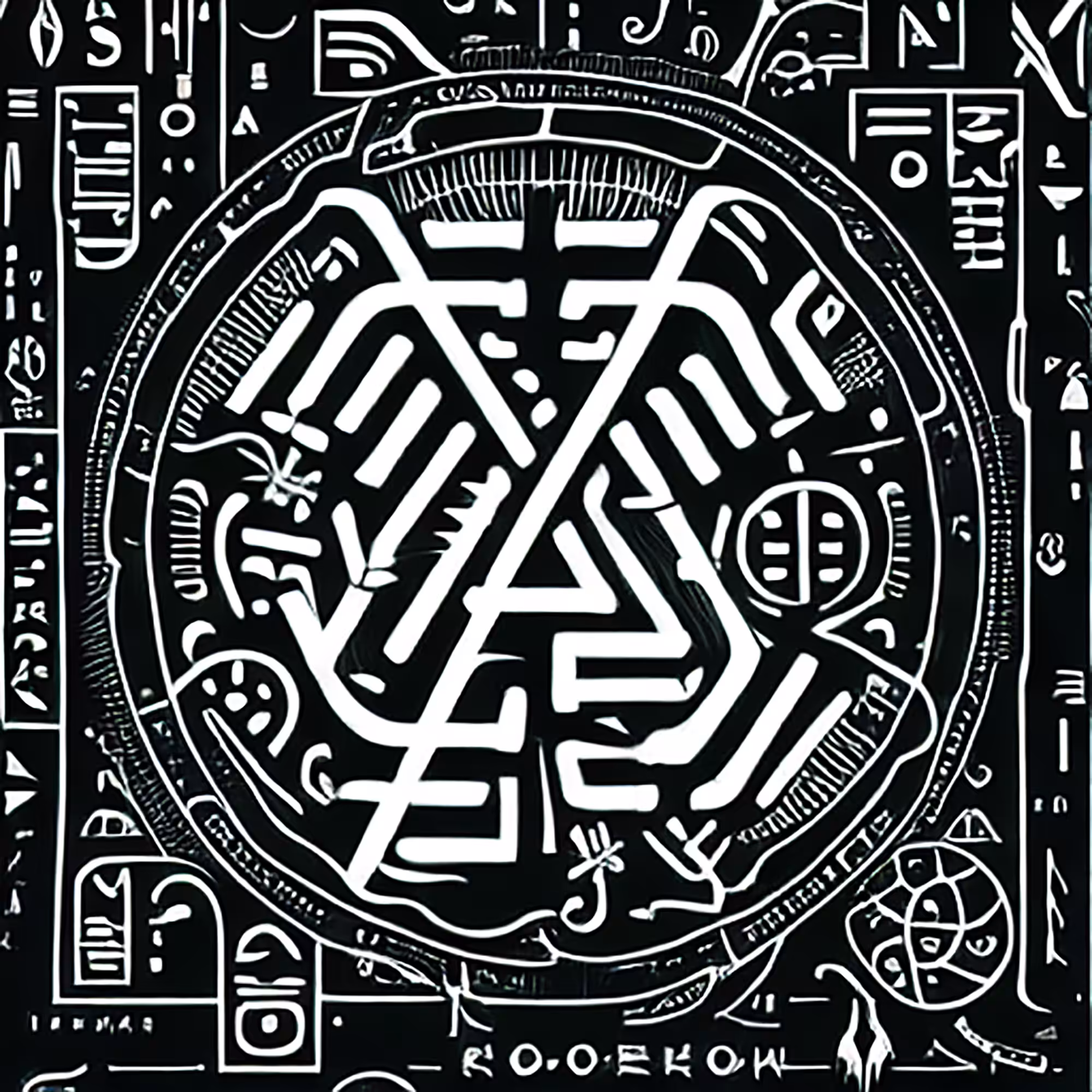 Martian Book of the Dead with Sigils that Defy Decryption