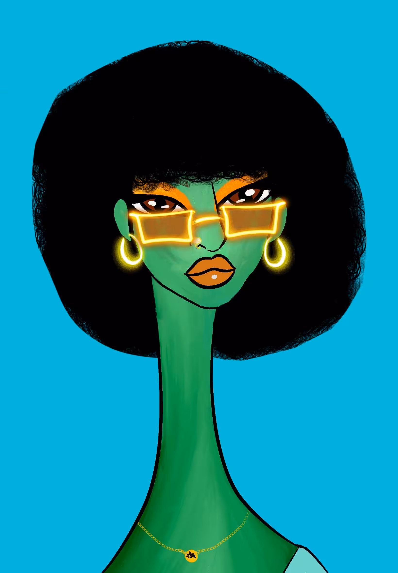 Long Neckie Ladies: Long Neckie Lady #2837