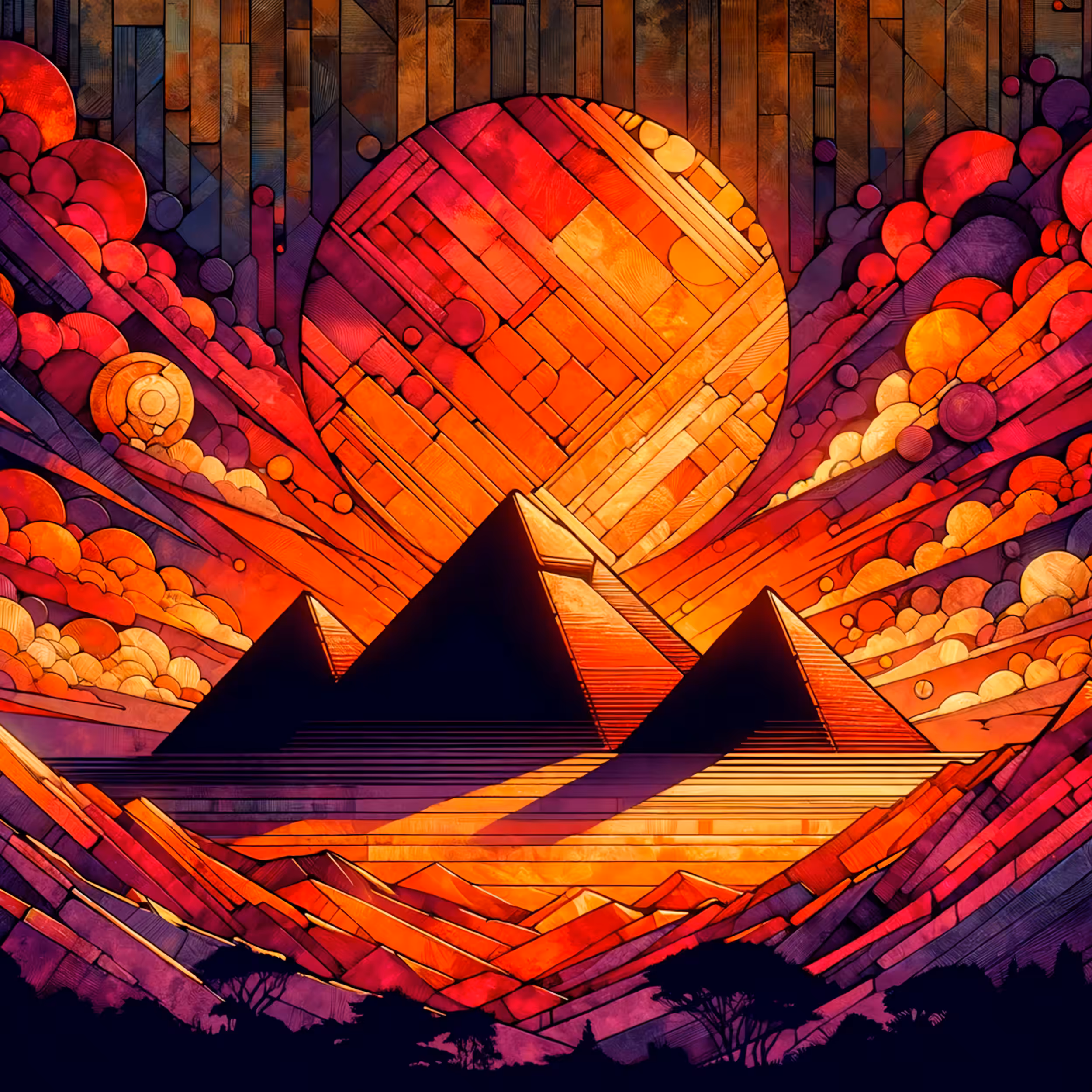 Dusk Over Giza: The Last Rays of Divinity