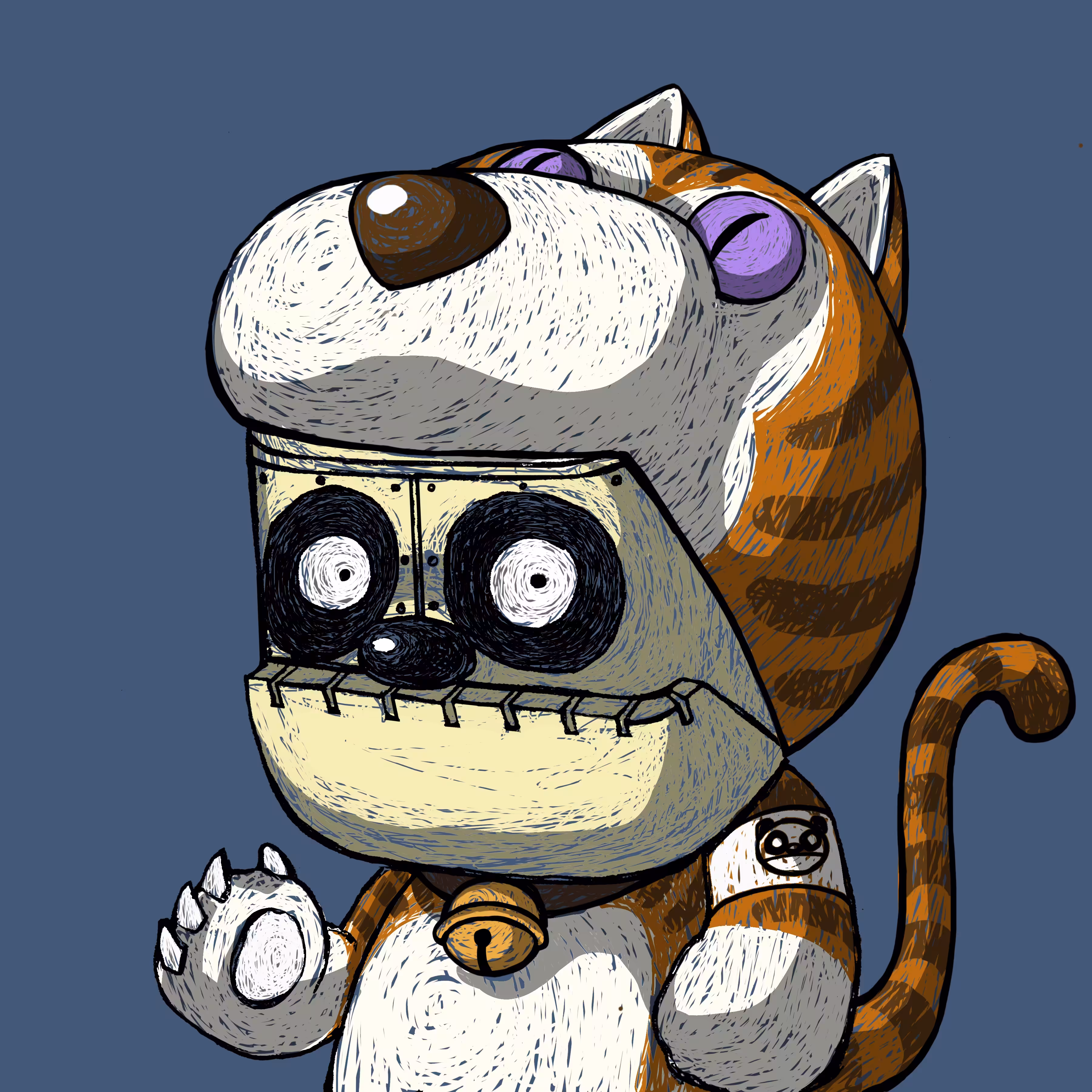 Papado in cat costume