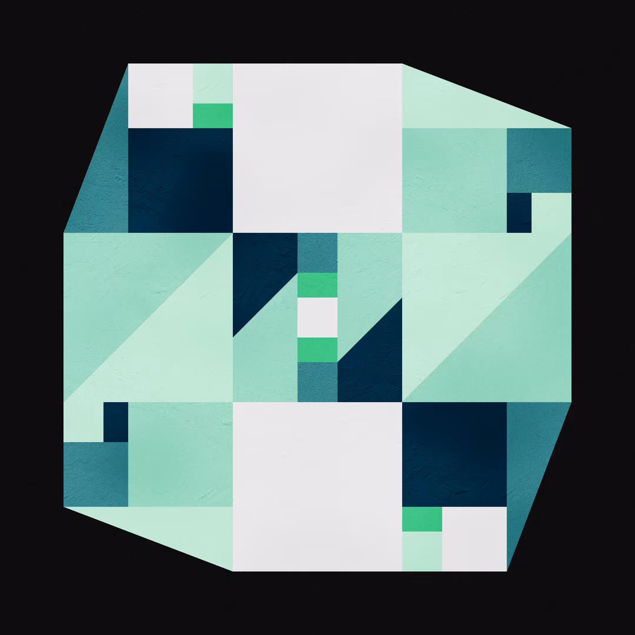 Lustrous particle #001-EMERALD