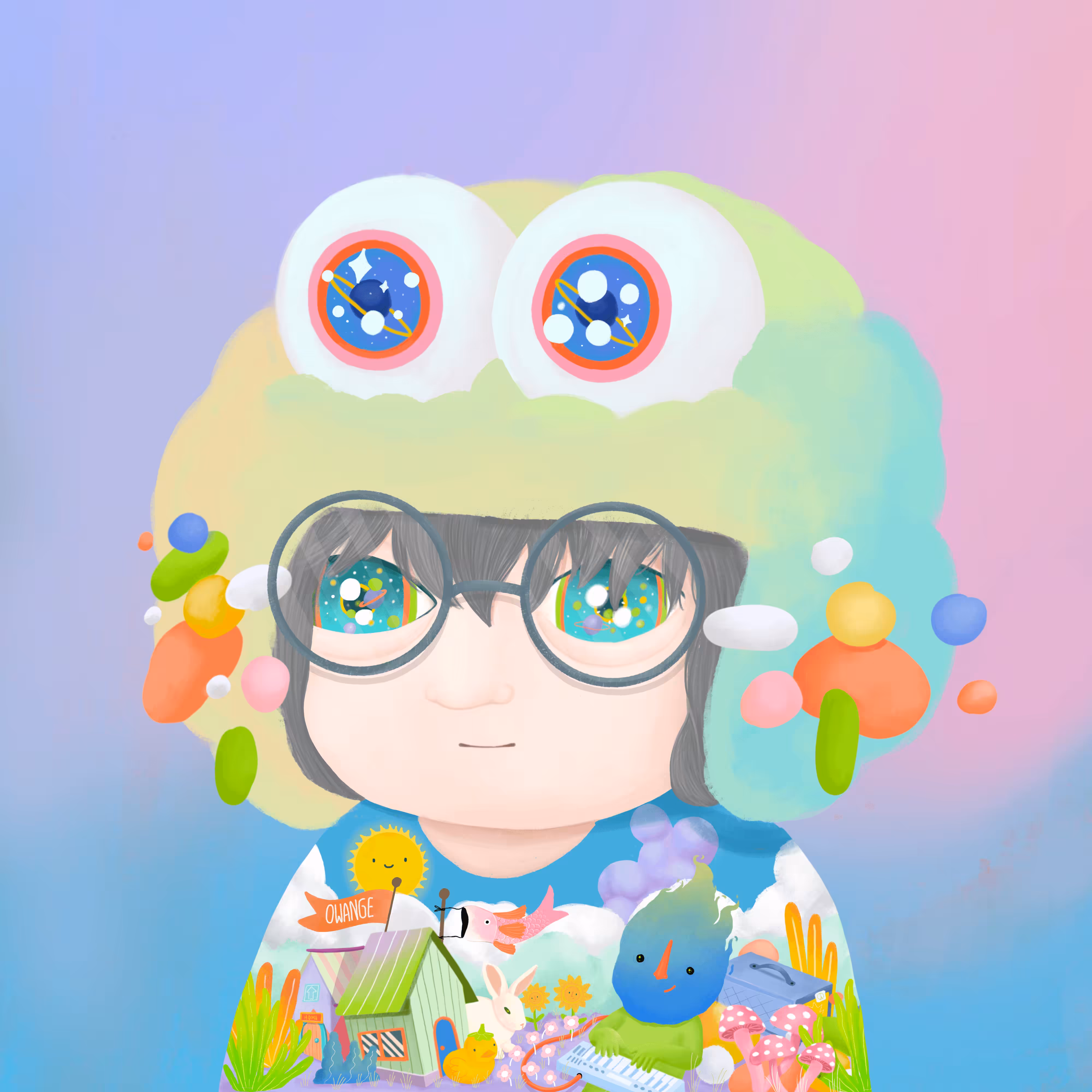 owangeboy and frens #25 - jelly cloud boy by Arzena Ersidyandhi