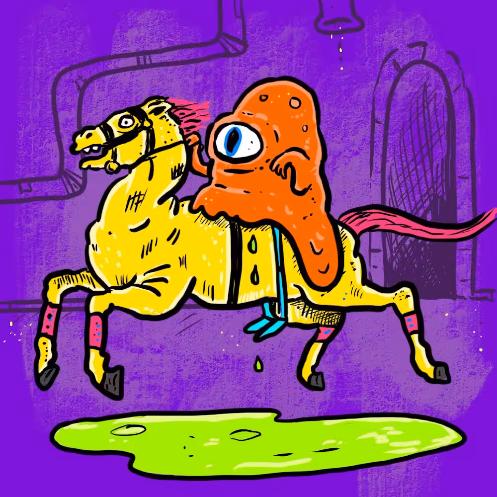 Odo the blob and the ghost horse