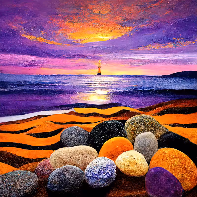 Purple dream of the artist
