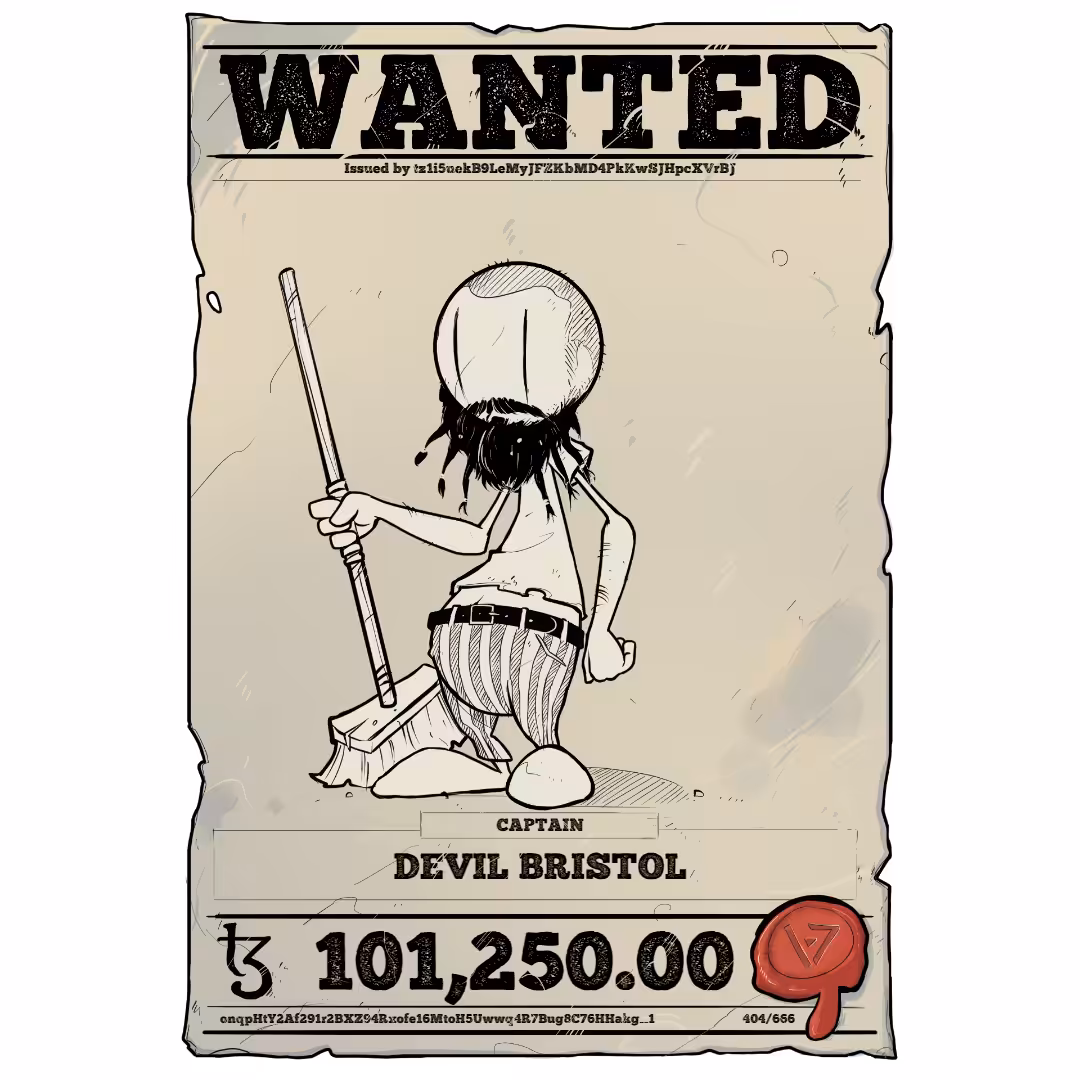DEVIL BRISTOL | TEZOS PIRATE 404/666