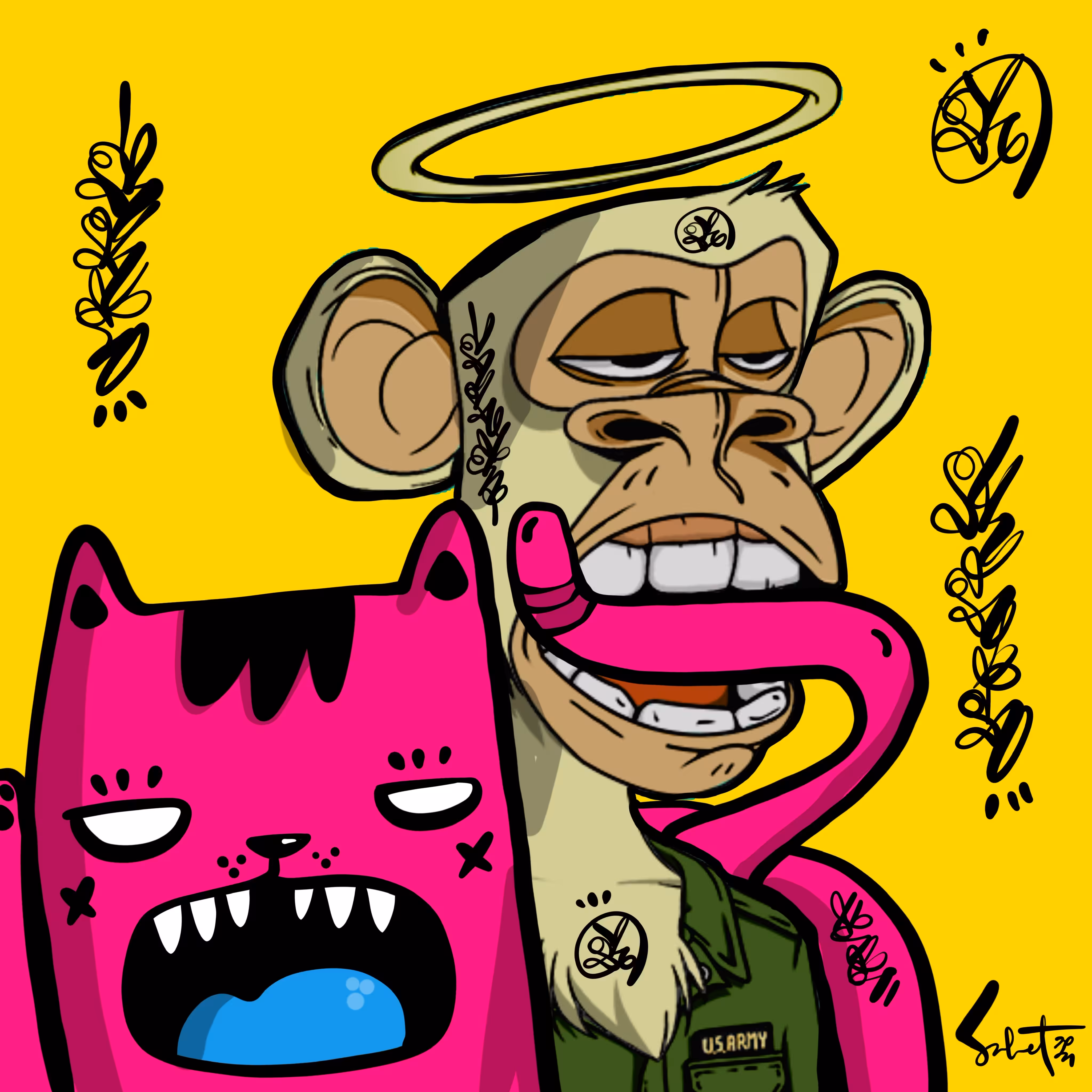 Ugly Kitties by Sabet #294  BAYC Edition