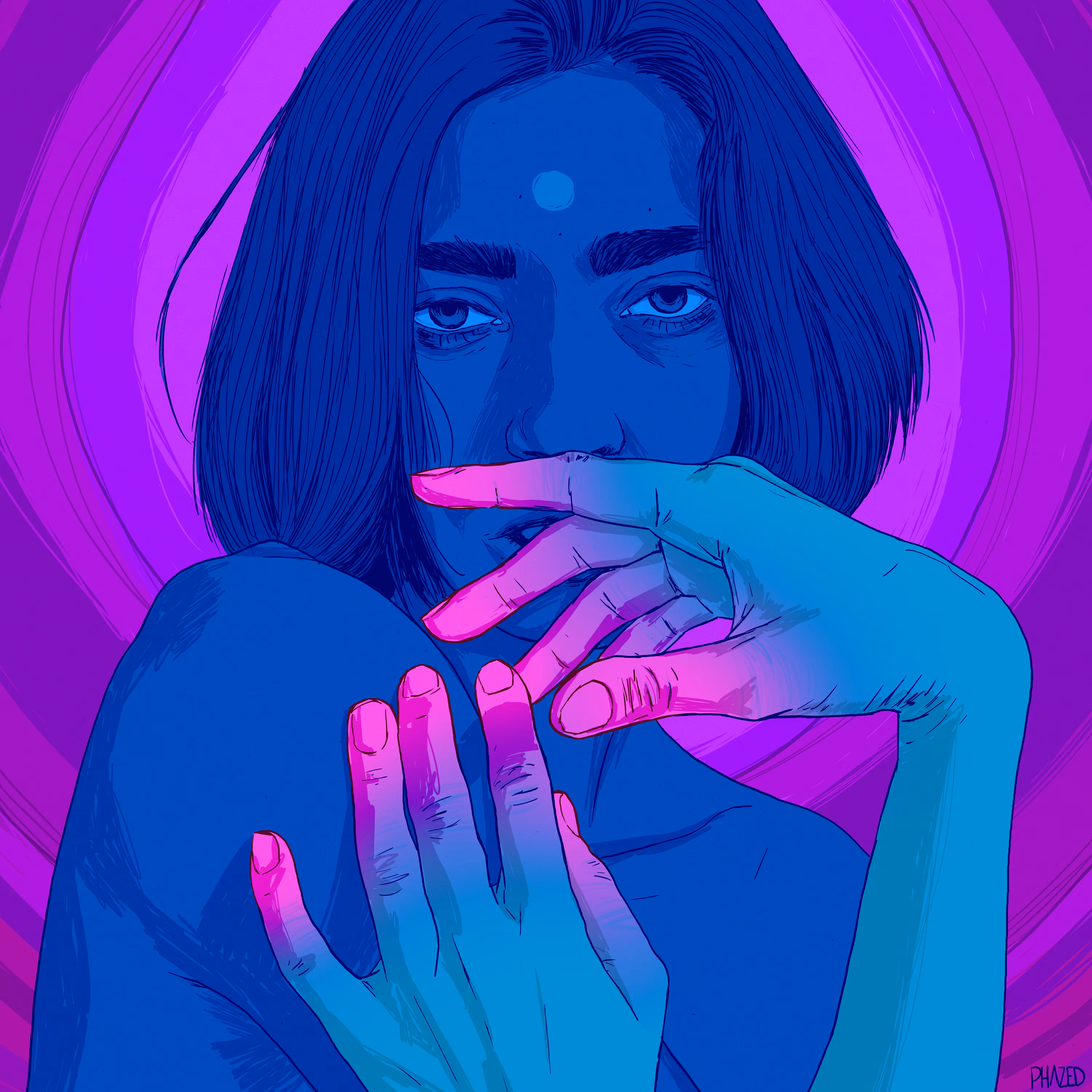 Blue Irina Portrait