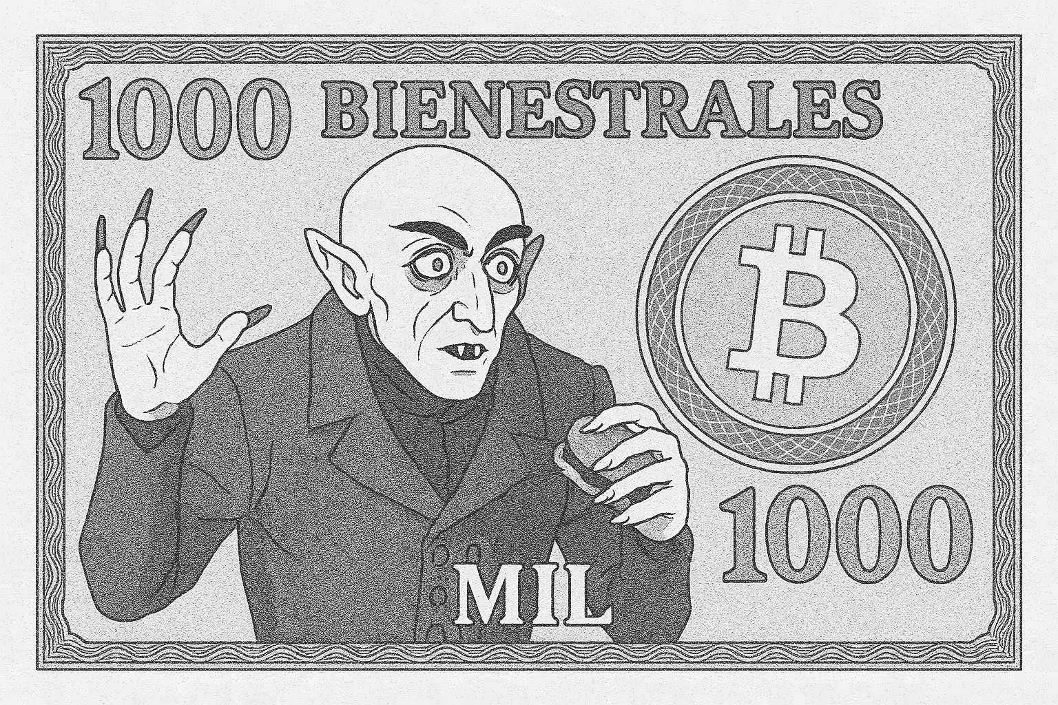 Bienestrales: Mexican Art Money: Bienestrales Mexican Art Money 1000 Pesos