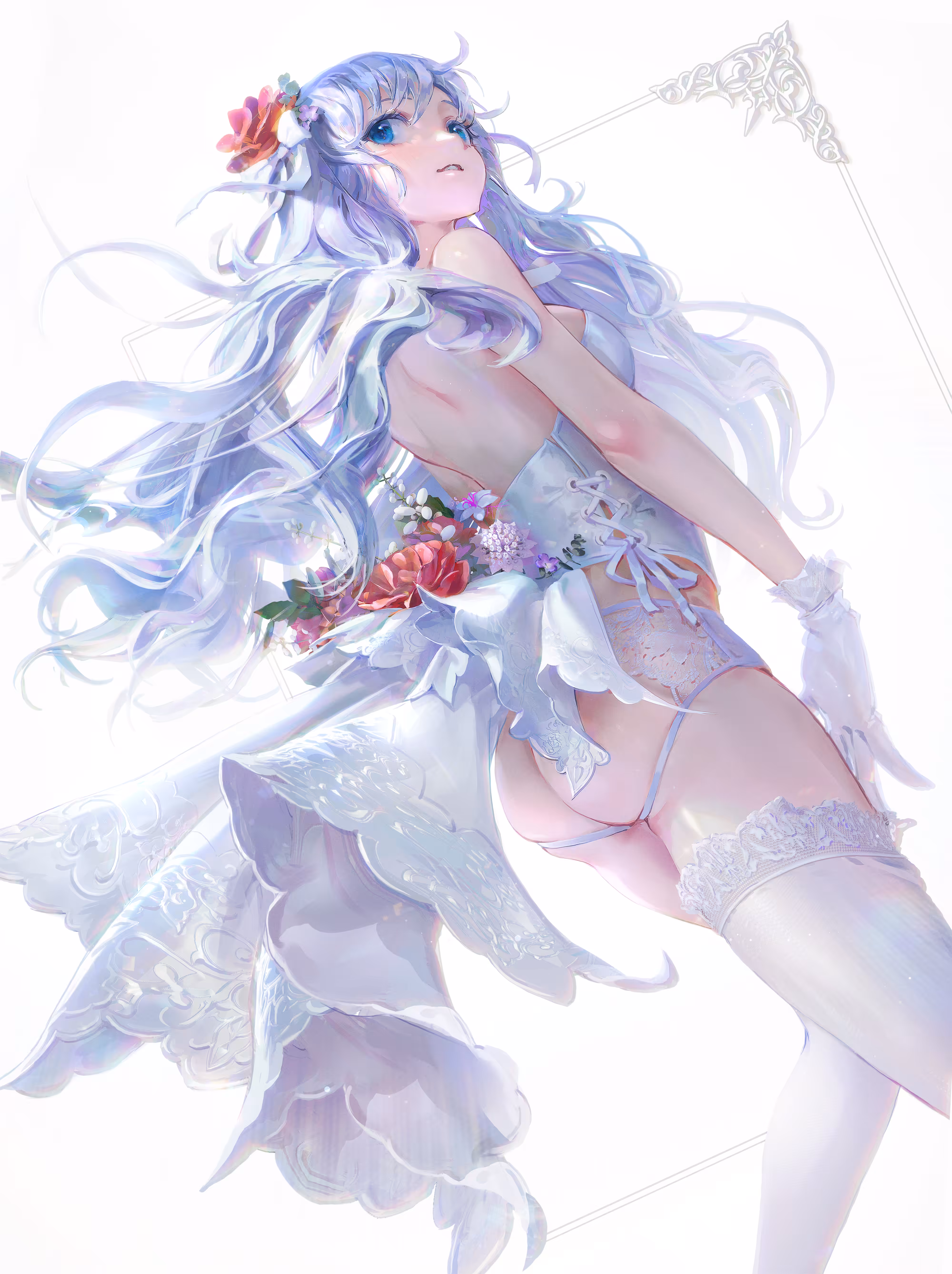 Rose lace girl