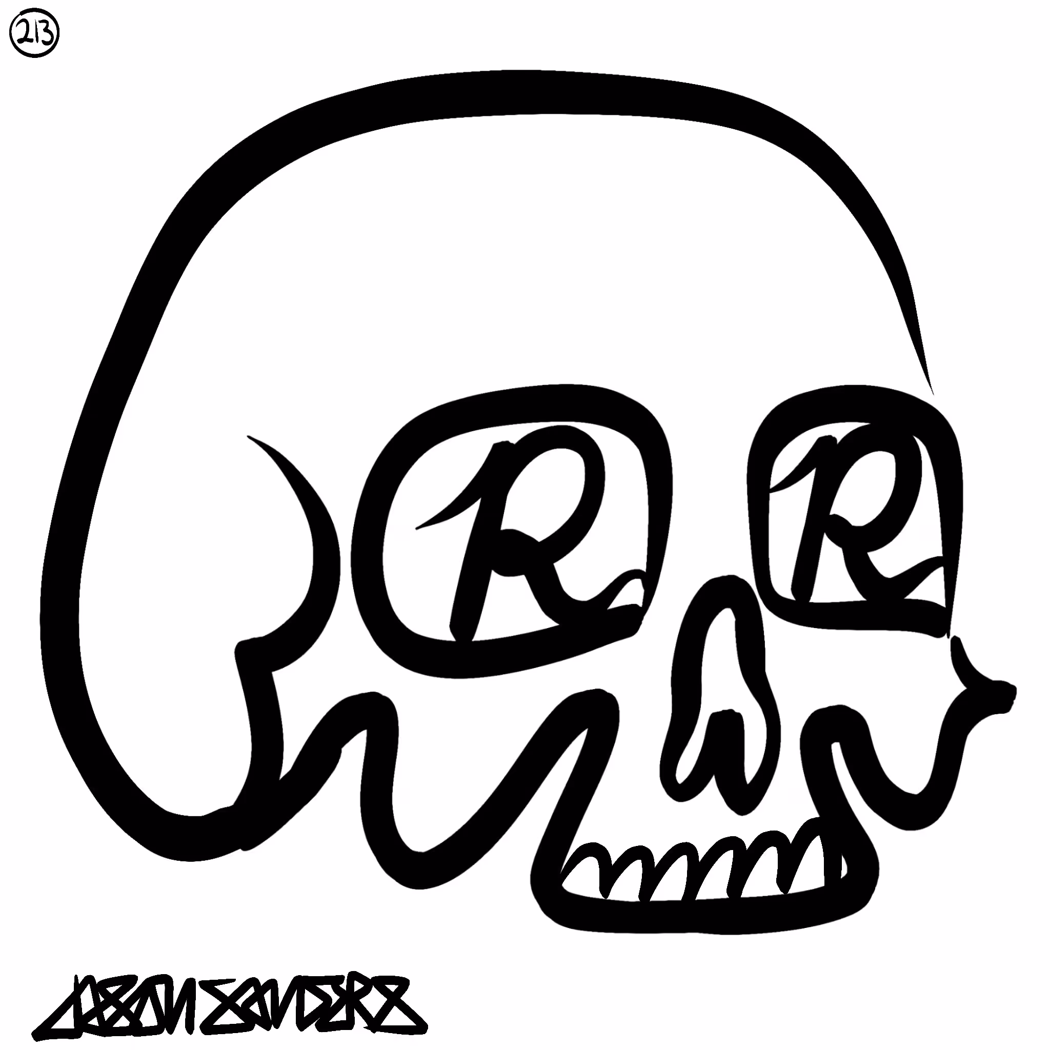 DrainedEye: Skull Lines “Fifty-Six” By DrainedEye | #213
