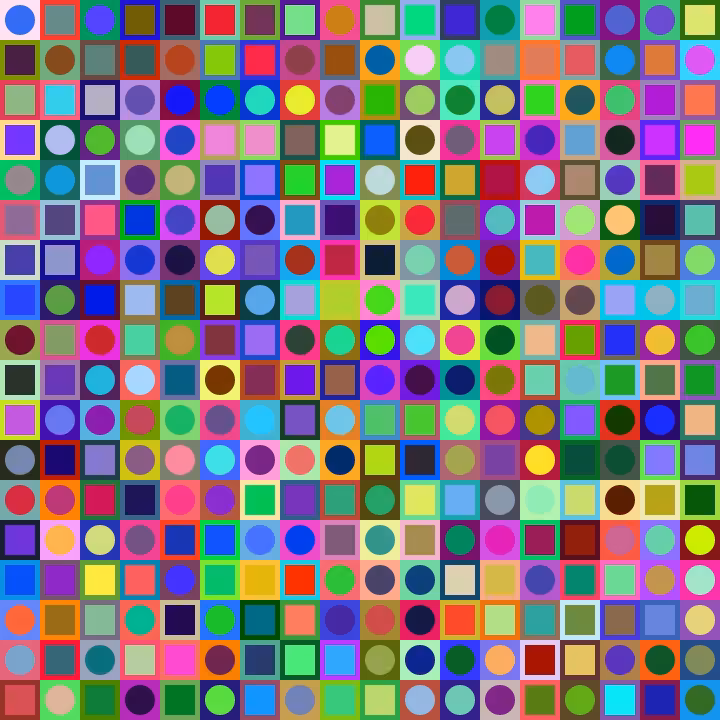 Square Dot Composition #119