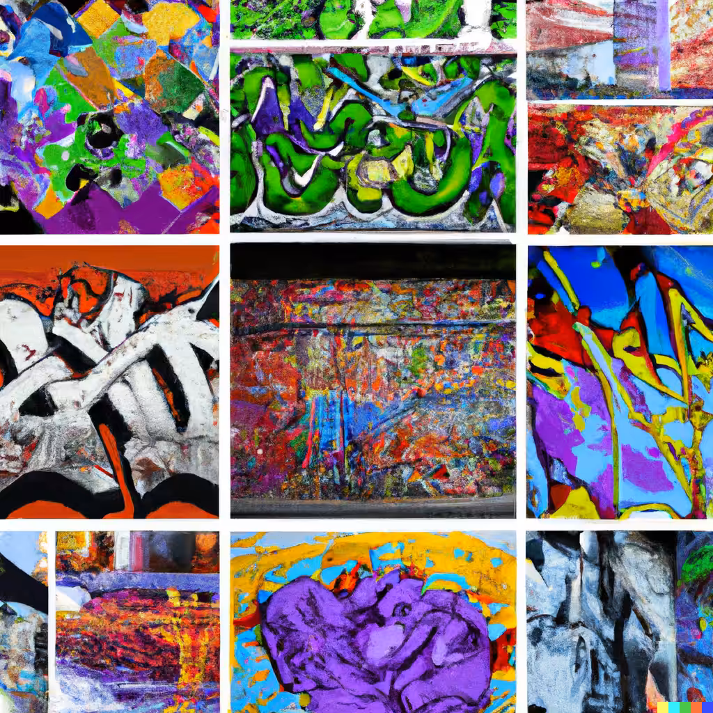 AI Street Art Collage No. 3