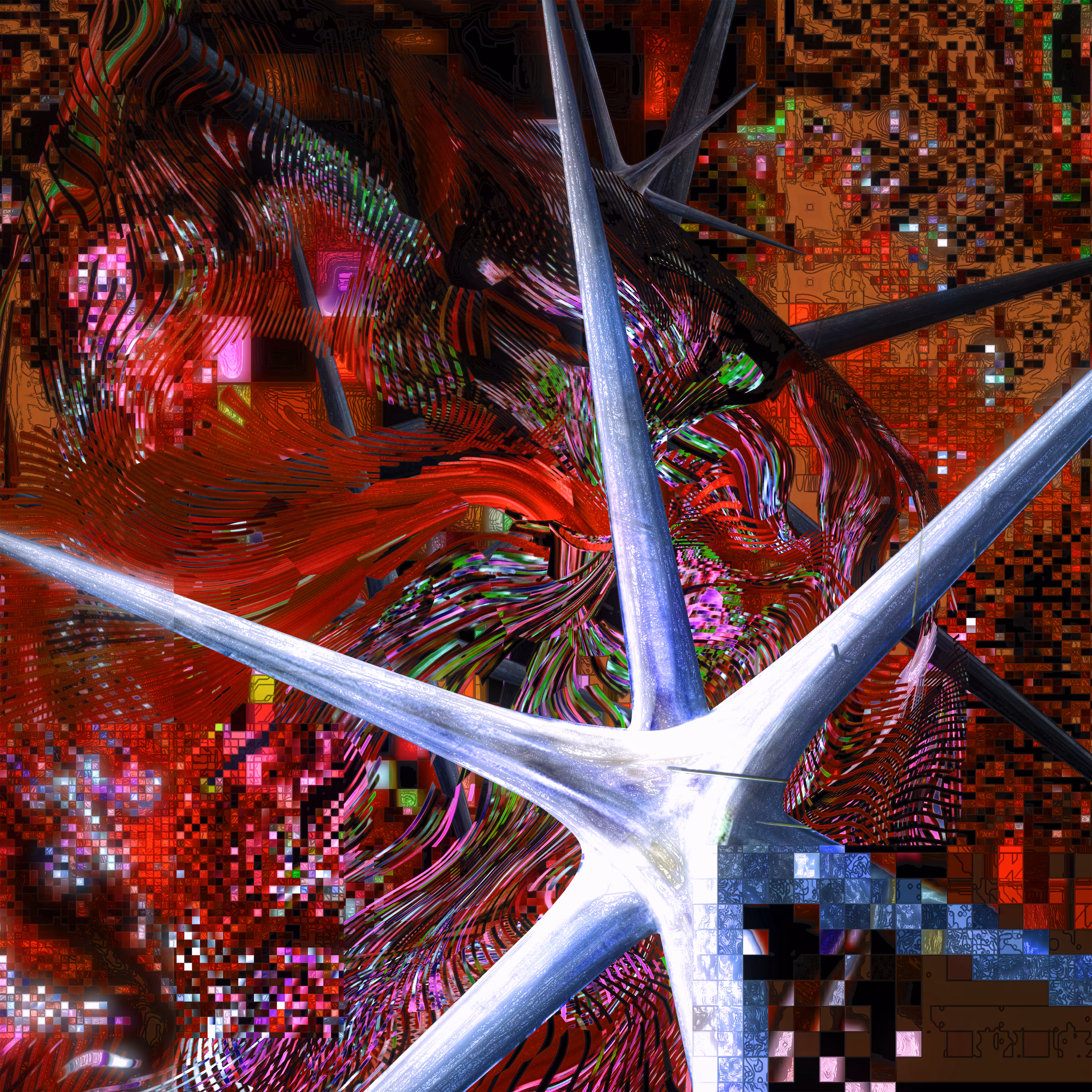 Digital Expressionism: Red Roses