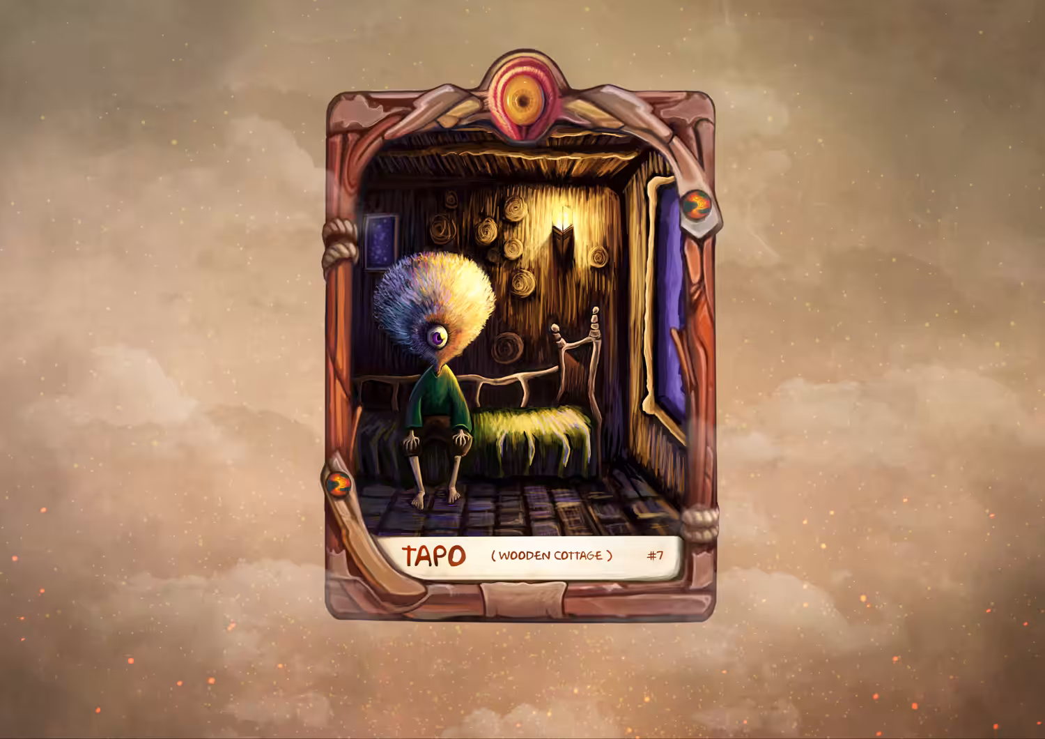 Tapo (Wooden cottage) #7 - (Mini-card) 