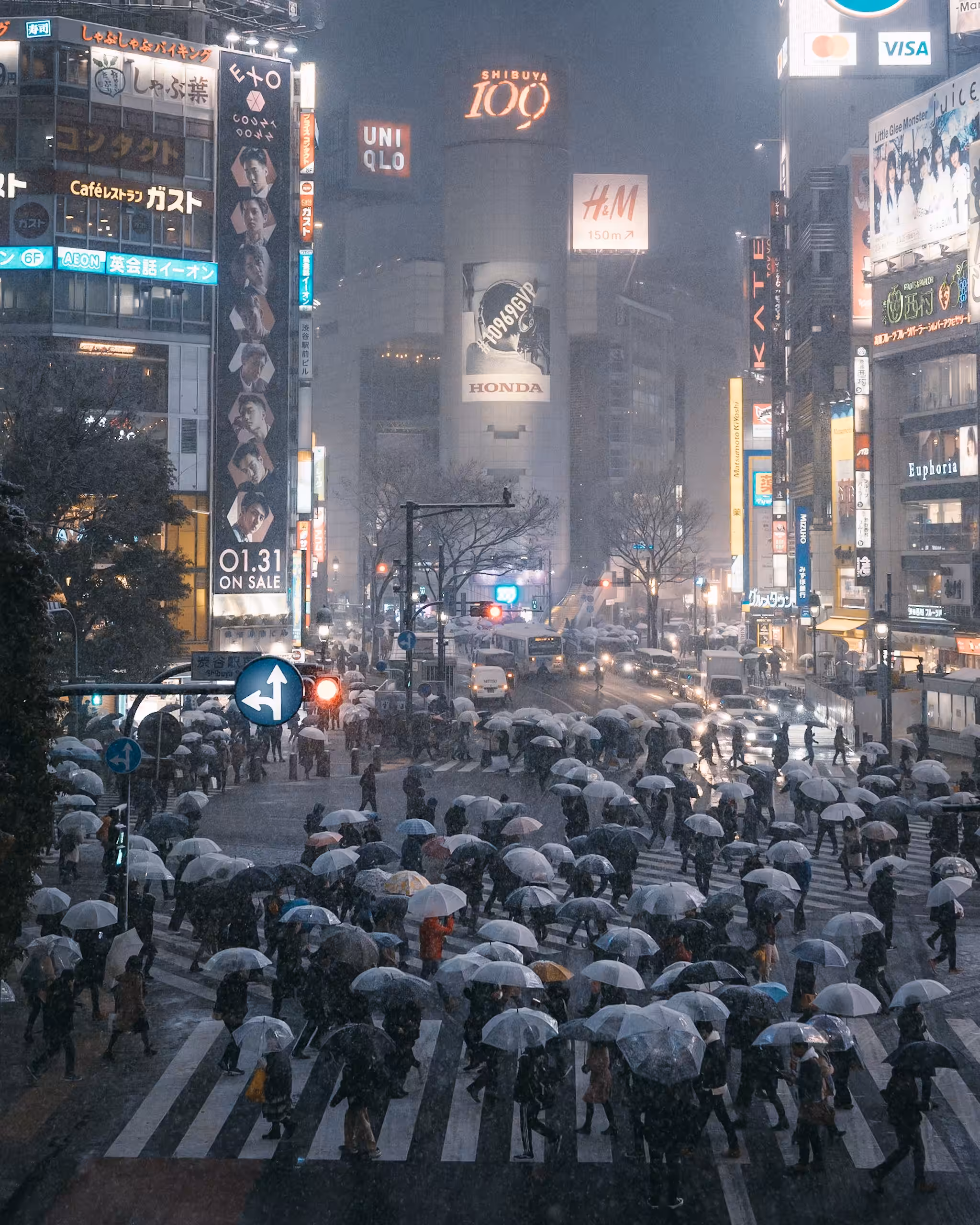 Winter in Shibuya