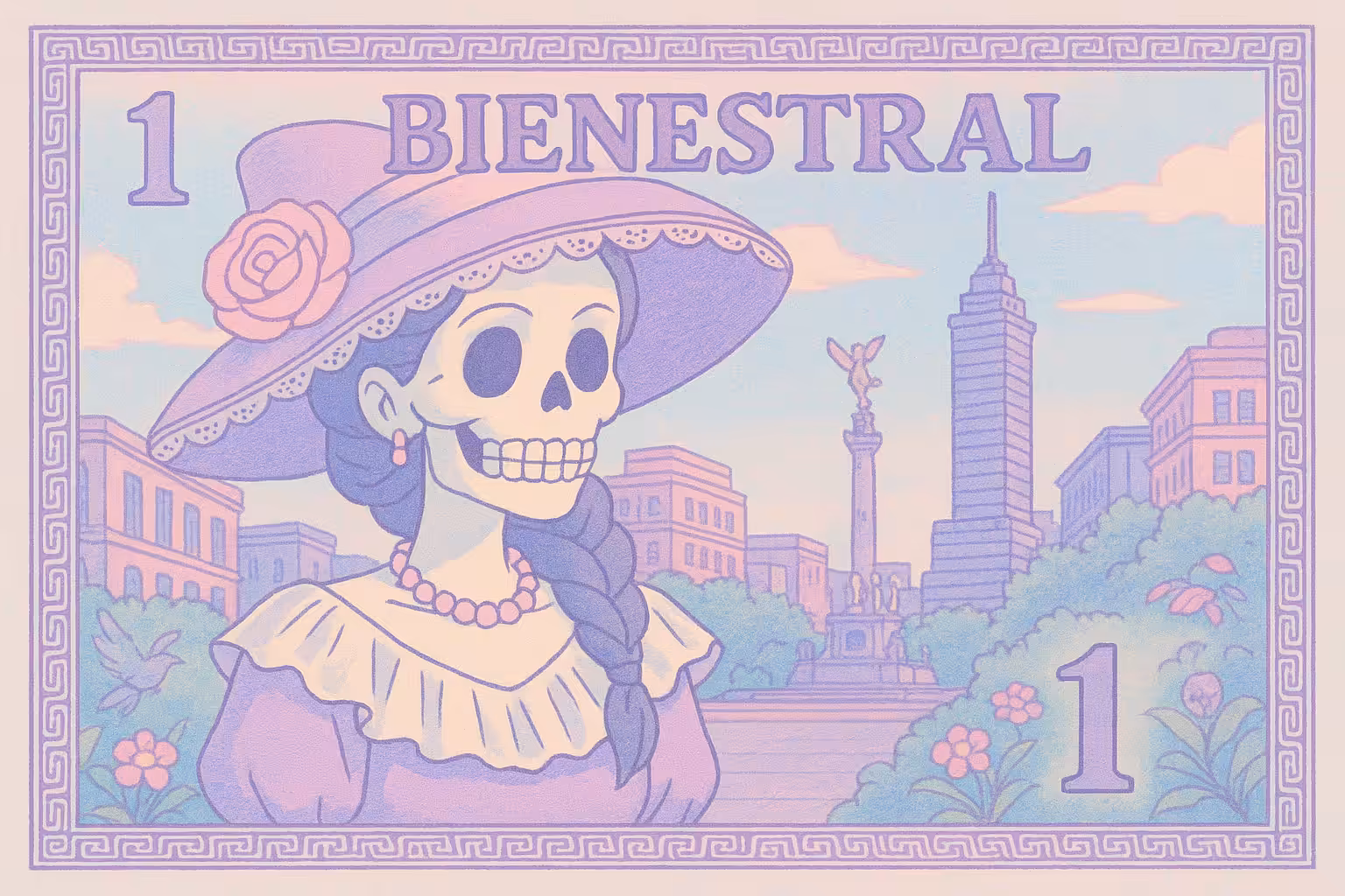 Bienestrales: Mexican Art Money: Bienestrales Mexican Art Money 1 Peso