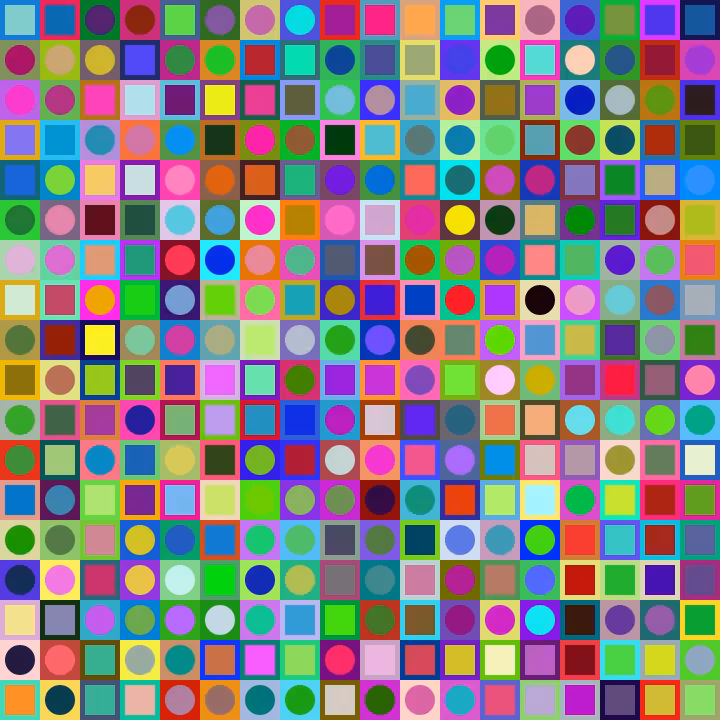 Square Dot Composition #6