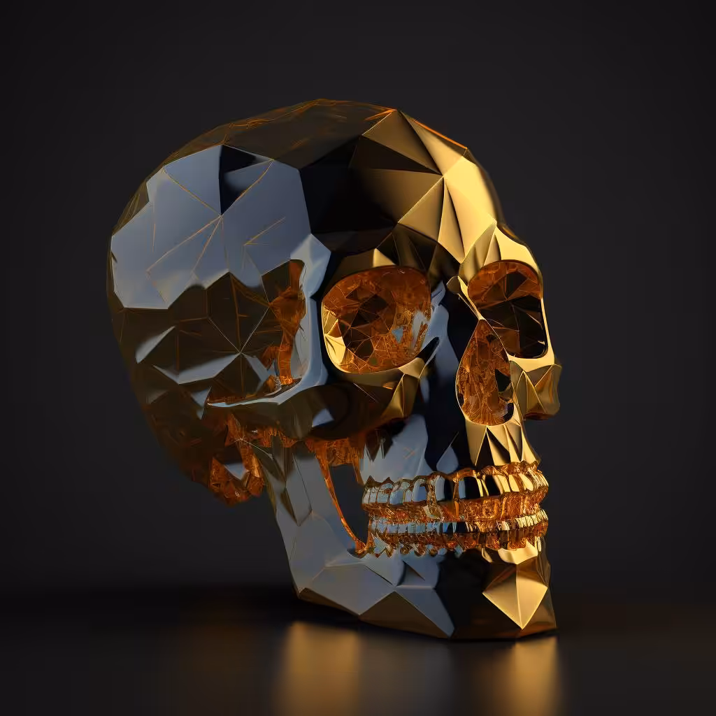 Golden skull #3