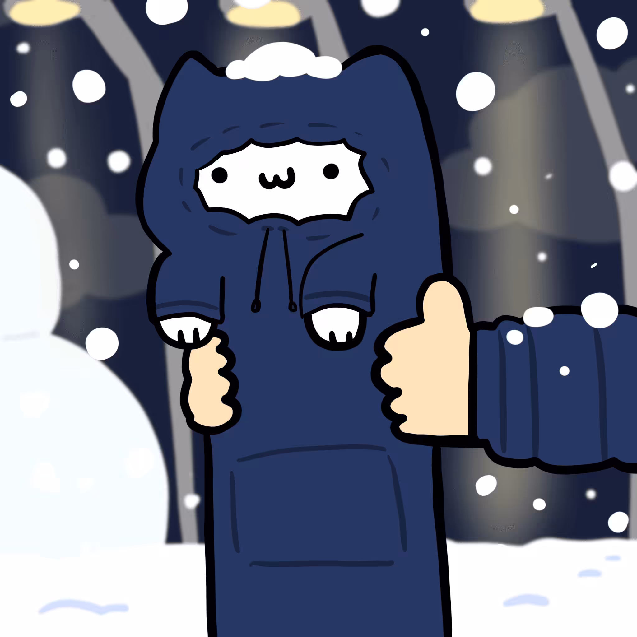Long Long Cat: Long long sweater cat #044