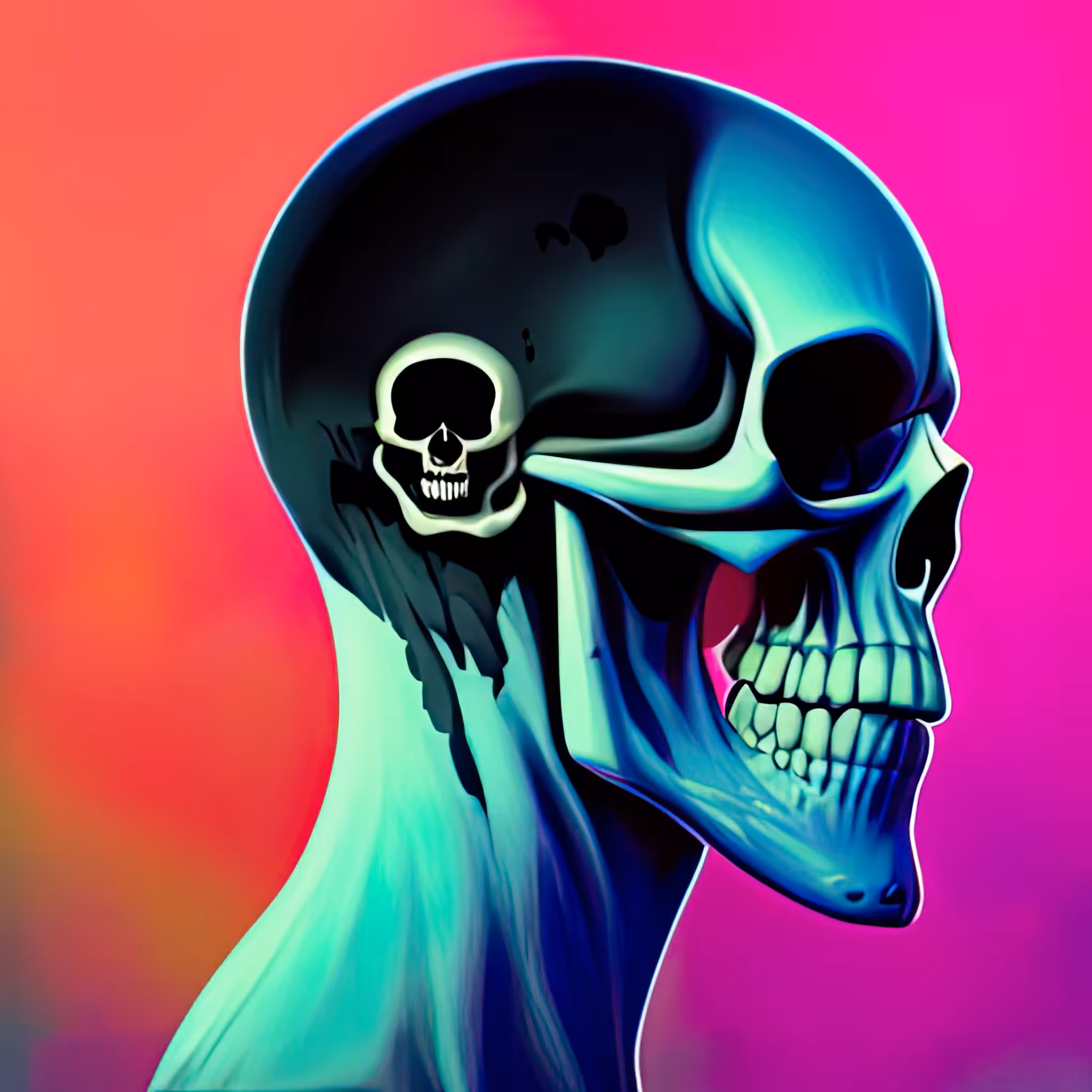 Head Case - A Color Study: Head Case #66