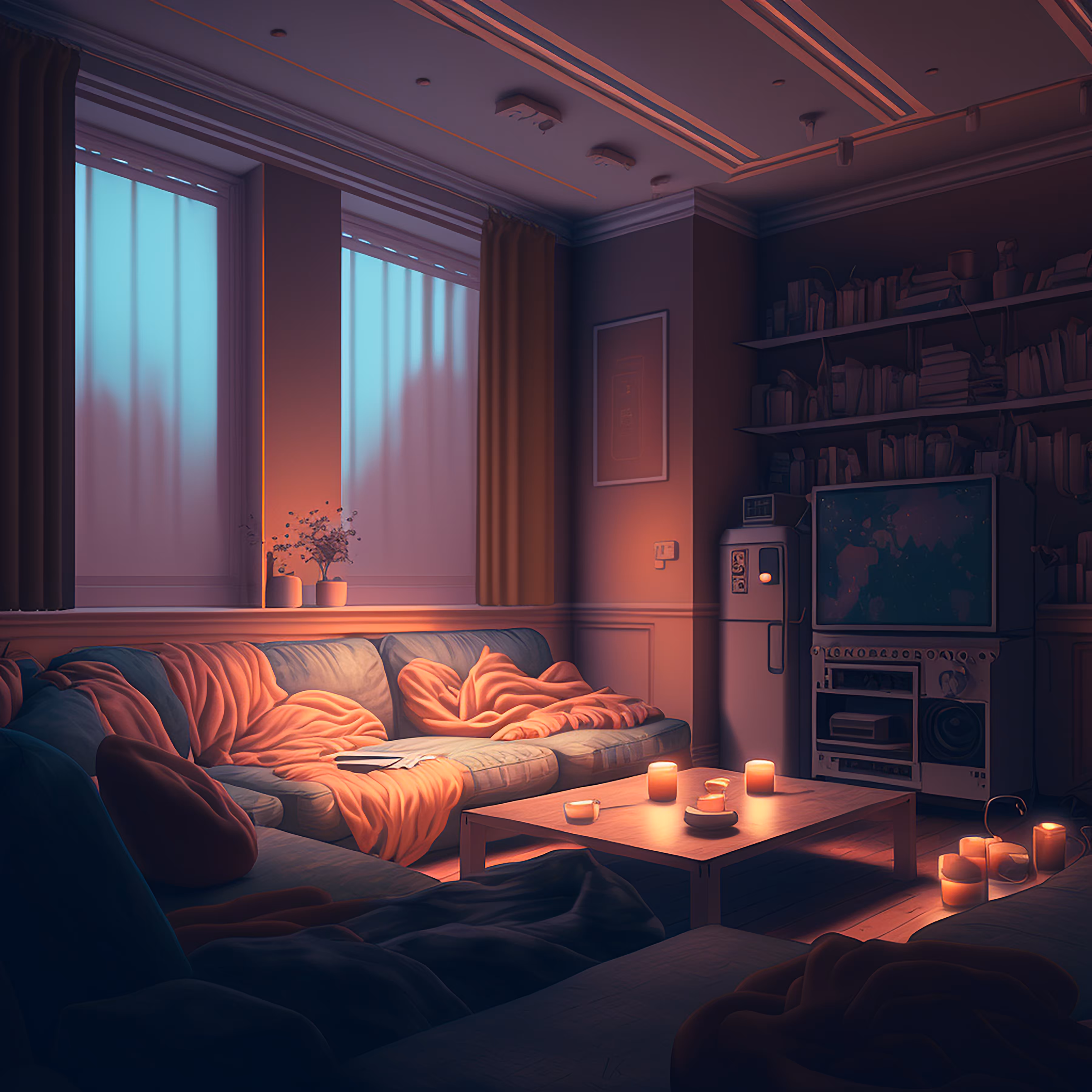 cozy weekend room.