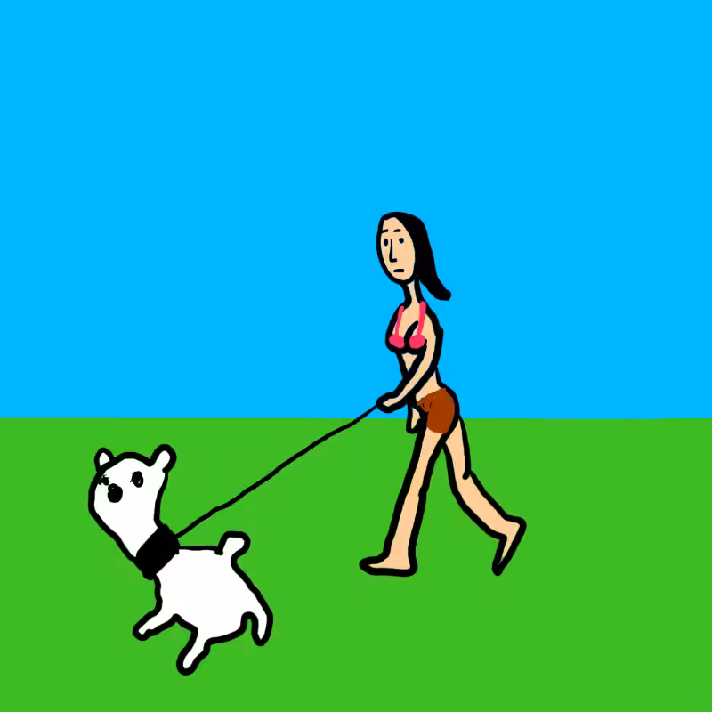 wALKING A DOG #73