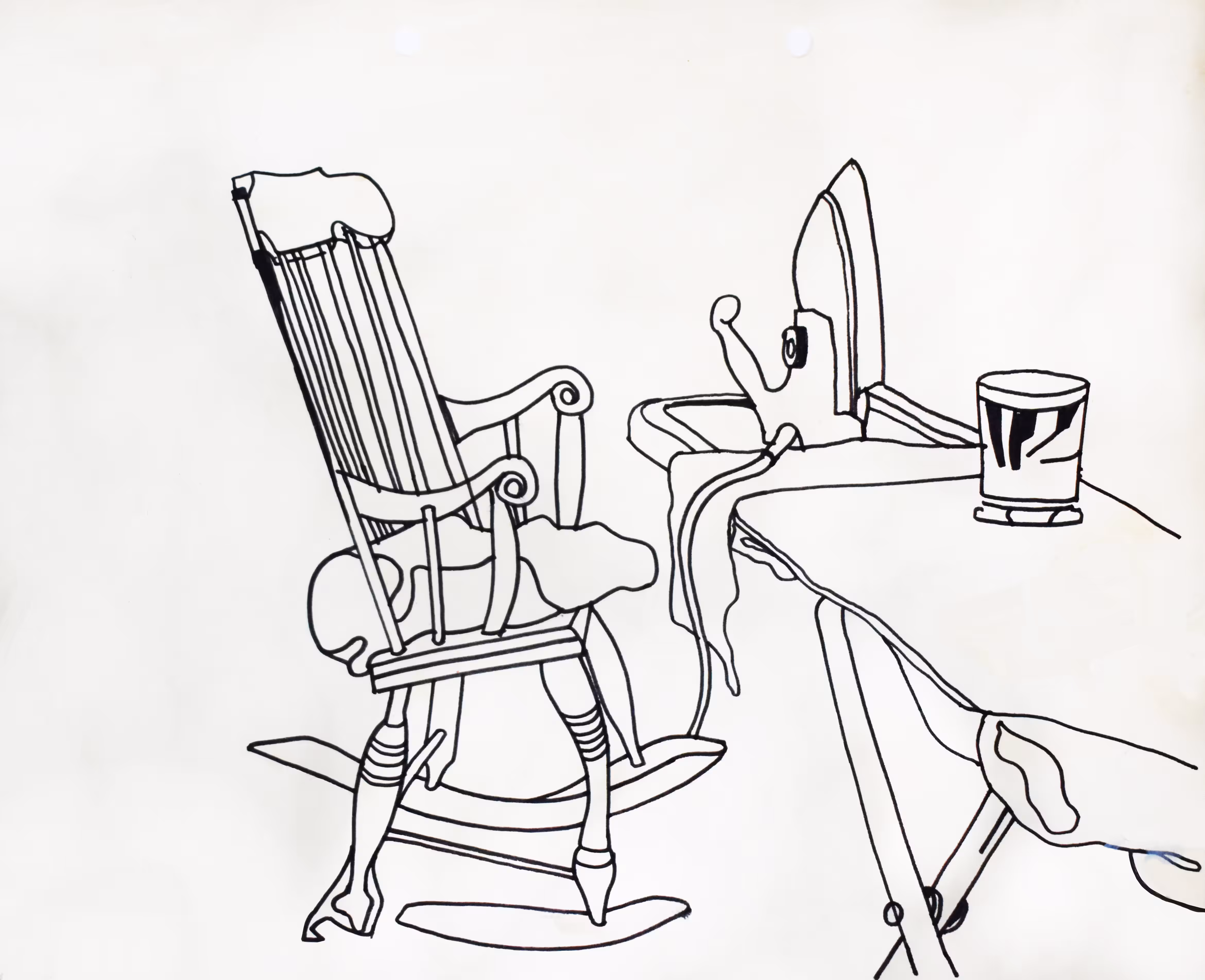 Daily Doodles: IRONING by Dad 