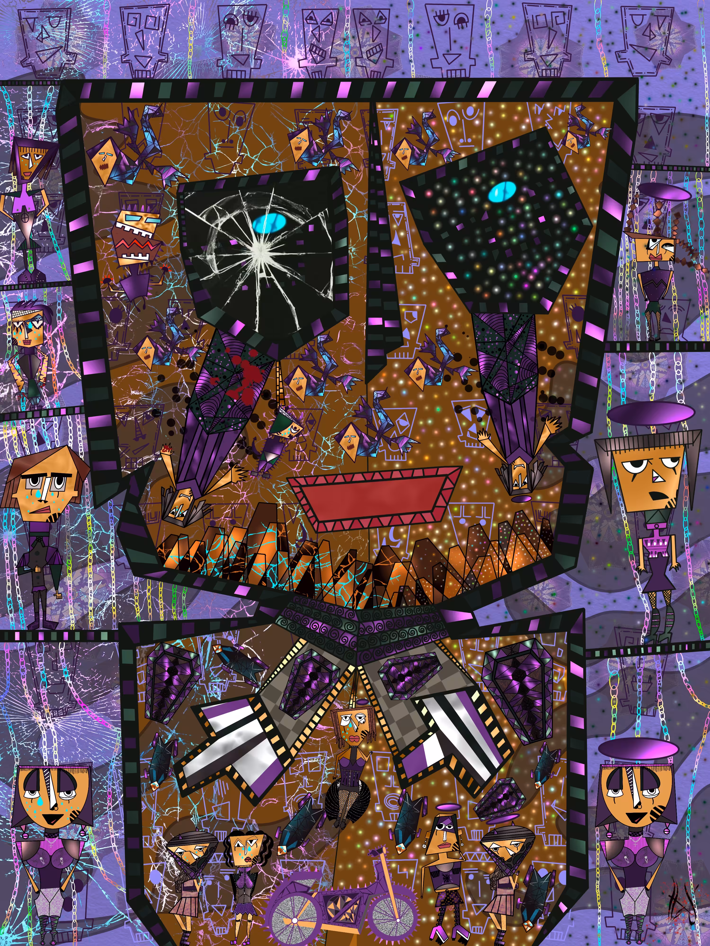 Colors of the Soul and its Fractures : A Journey into Inner Worlds 