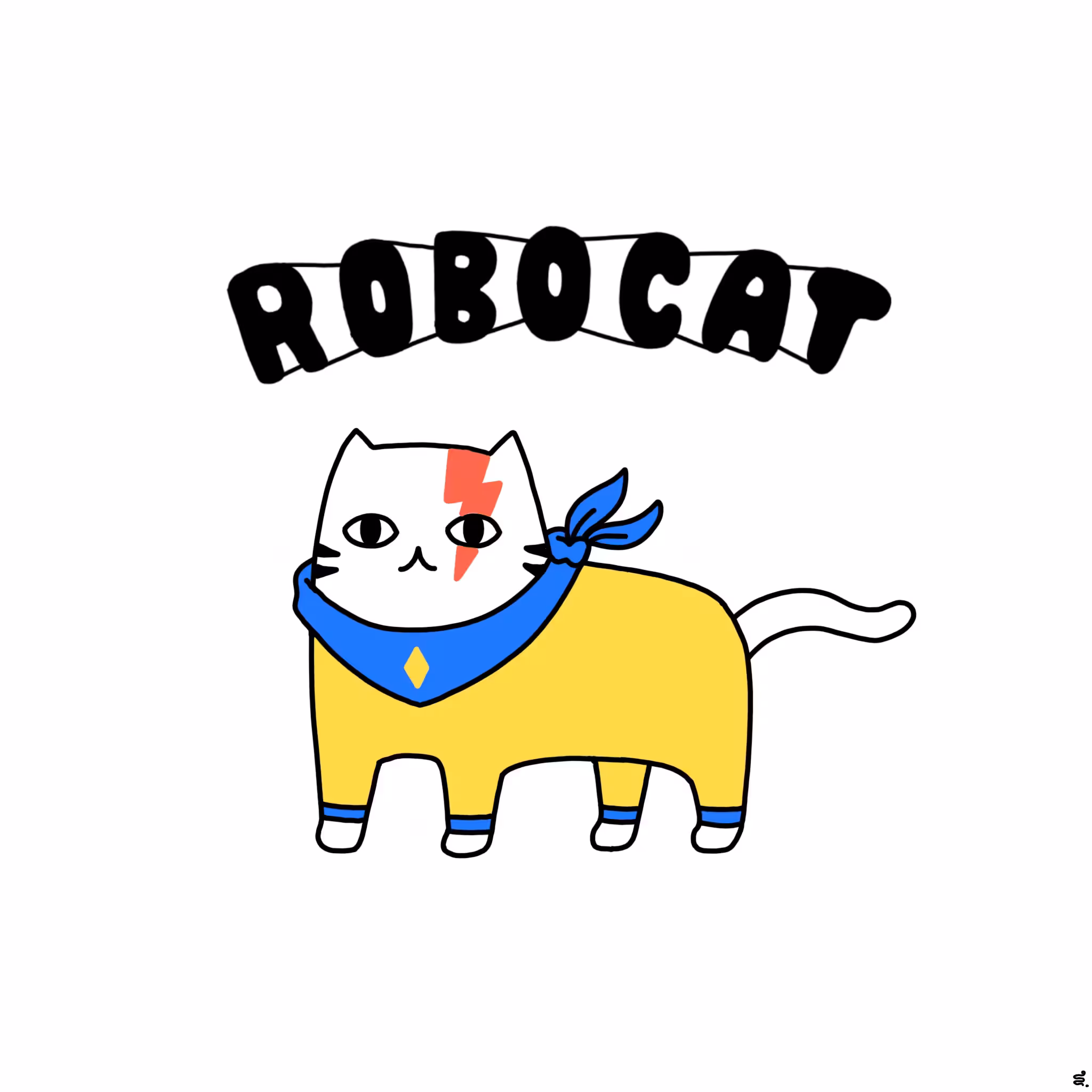 Simple Cat: No.4 Robo Cat Yellow