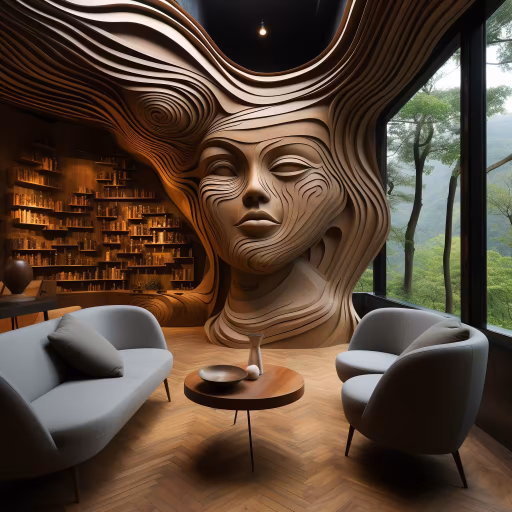 A cafe in the woods 