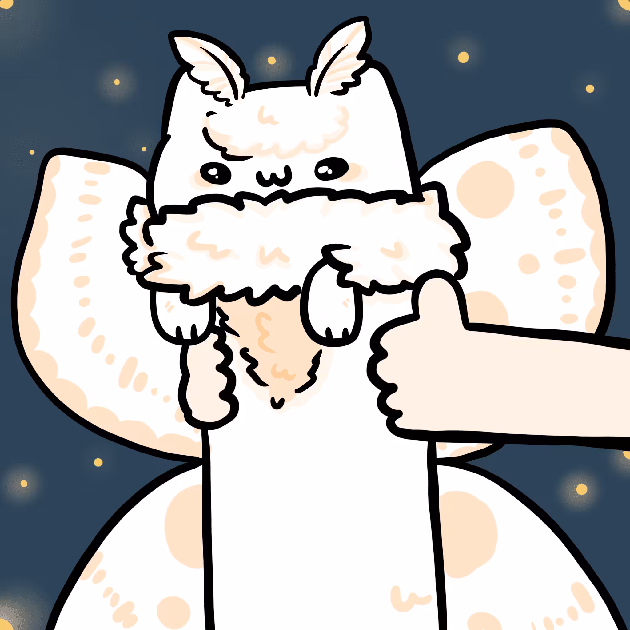 long long white moth cat #237
