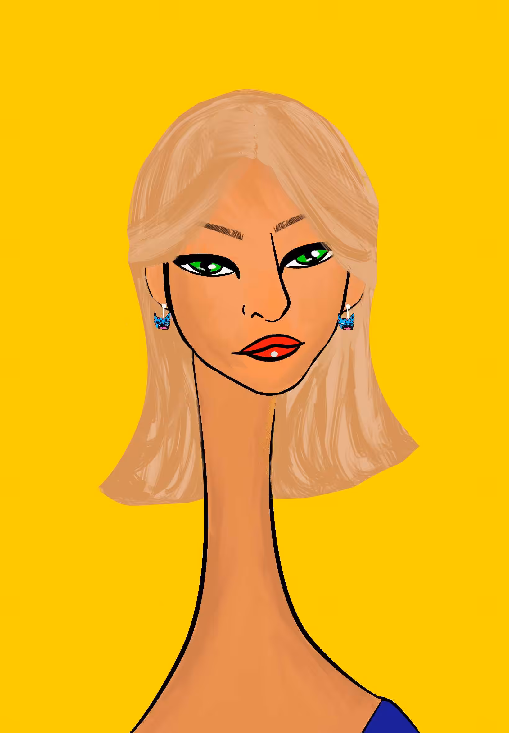 Long Neckie Lady #554
