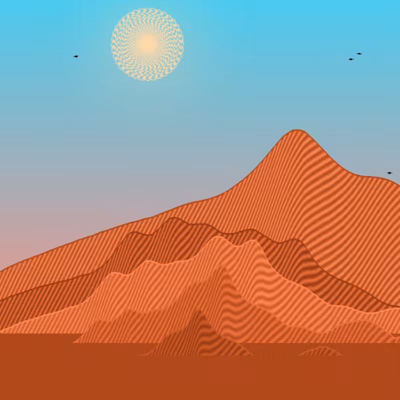 Painted Mountain Sunset #167