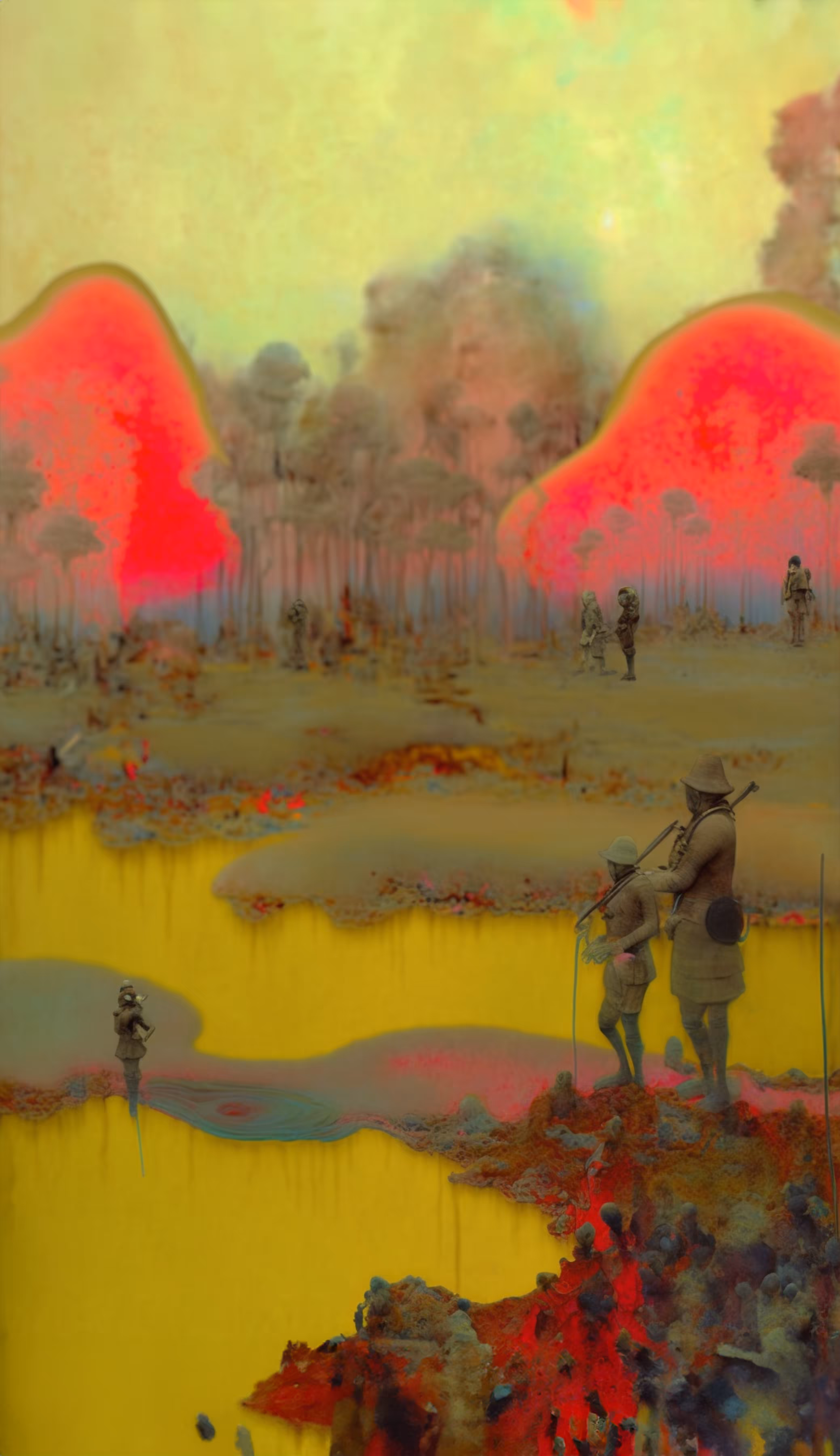Oil on War: The Wound That Sang