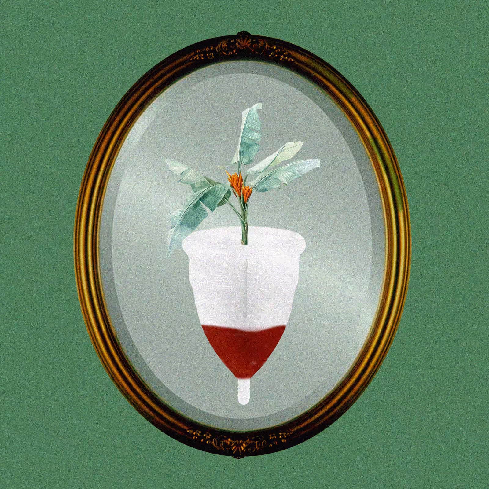 Green Vintage Cup