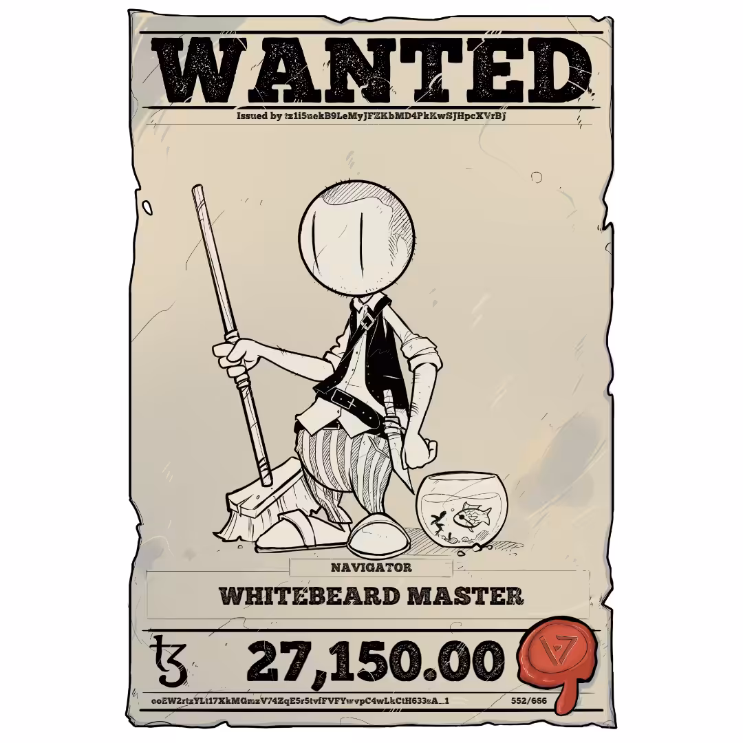 WHITEBEARD MASTER | TEZOS PIRATE 552/666